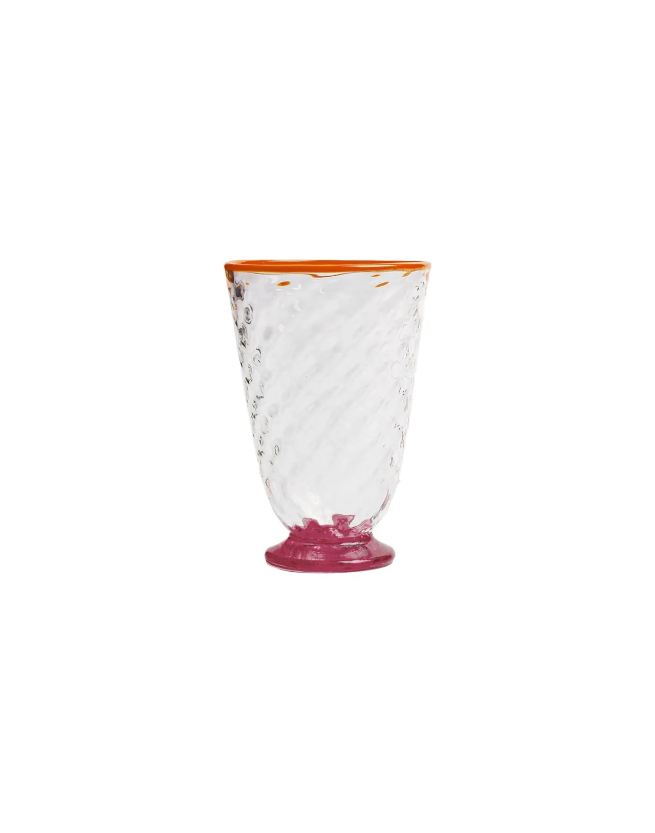 Set di 4 Bicchieri Artigianali Trapuntati di La DoubleJ - Vetro di Murano Multicolore con Design Unico, Eleganza senza Tempo per Tavole Ispirazione Veneziana