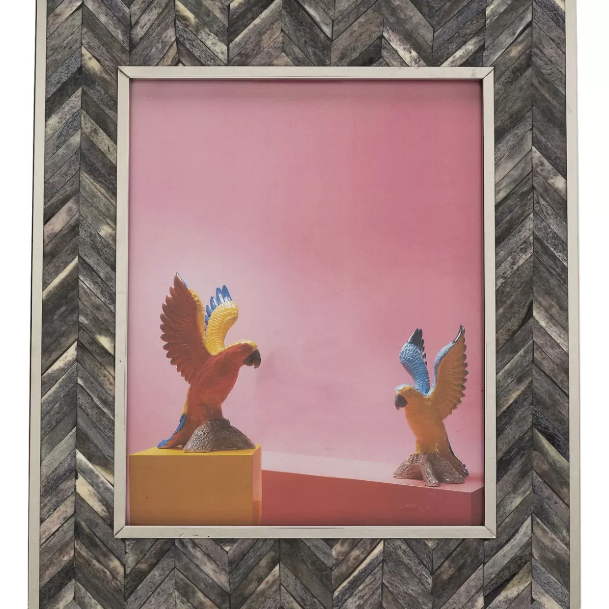 Cornice Decorativa Moderna Grigio Chevron - Formato 20x25 cm, Idee Regalo & Arredamento by KARE Design