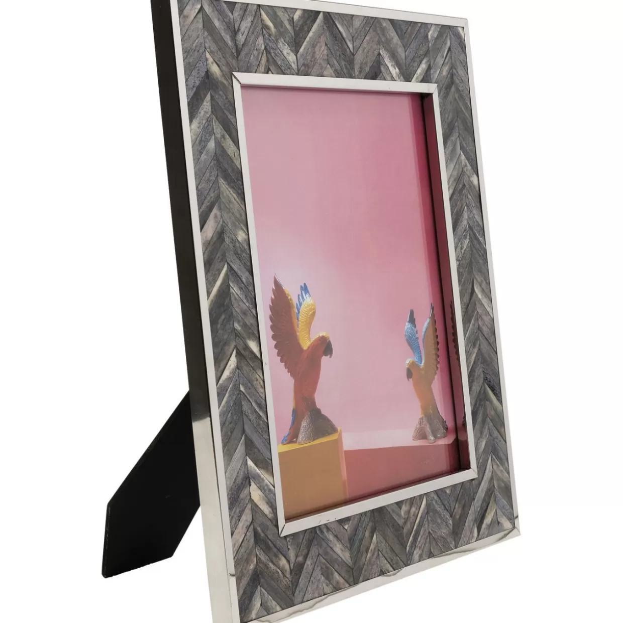 Cornice Decorativa Moderna Grigio Chevron - Formato 20x25 cm, Idee Regalo & Arredamento by KARE Design