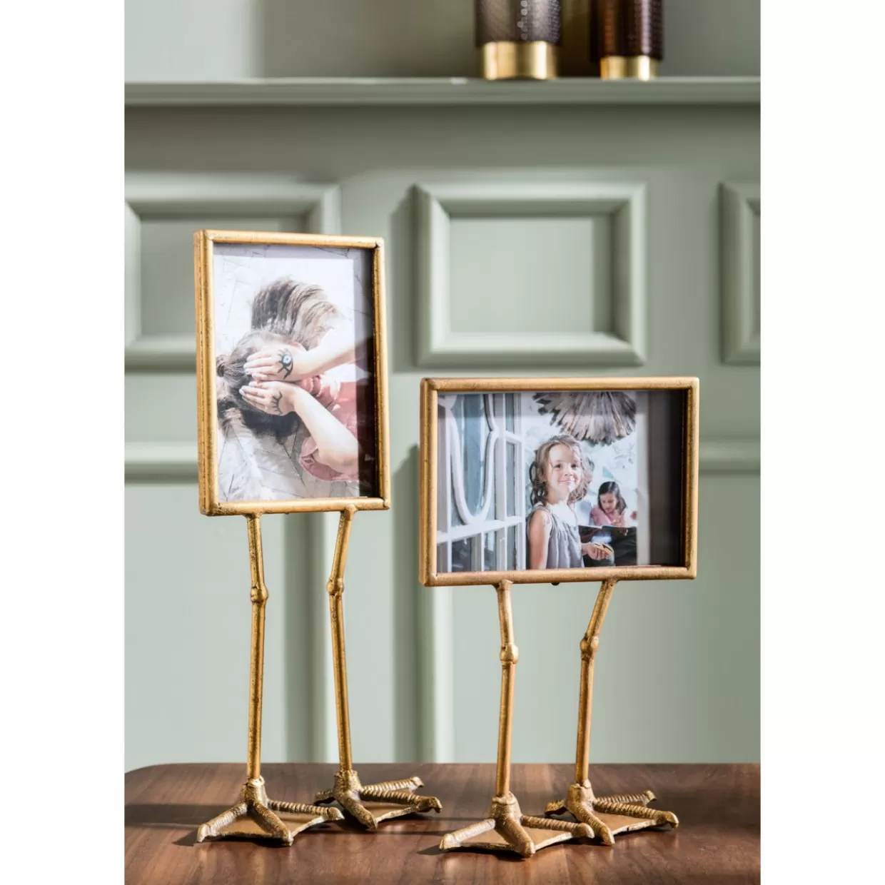 KARE Design - Elegante Cornice Verticale con Supporti a Zampa d'Anatra, Formato 13x18 cm - Decorazioni & Articoli Regalo Creativi