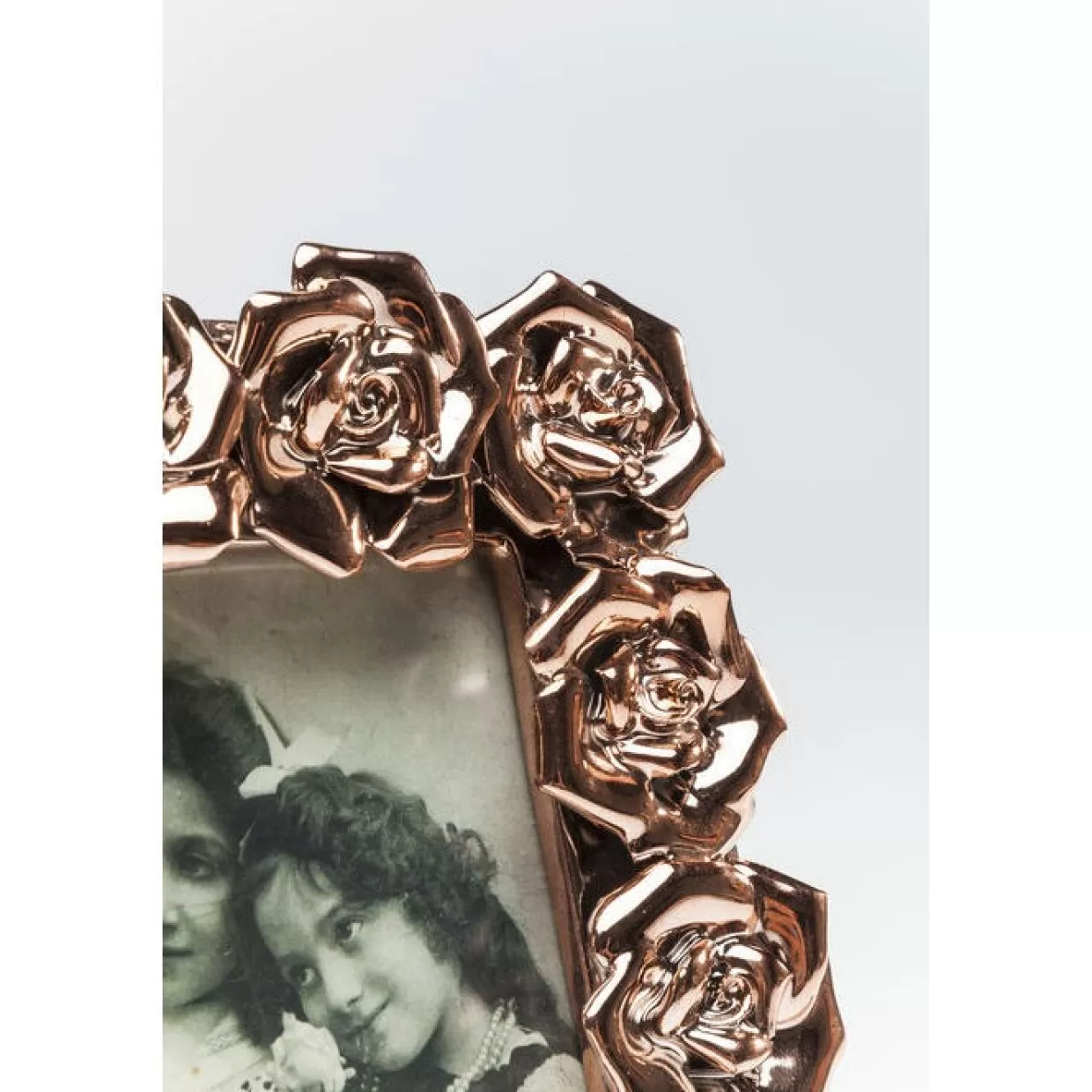 Elegante Cornice Rosenbluten in Tonalità Rosa Oro - Formato 15x10 cm Perfetta per Regali e Arredamento by KARE Design