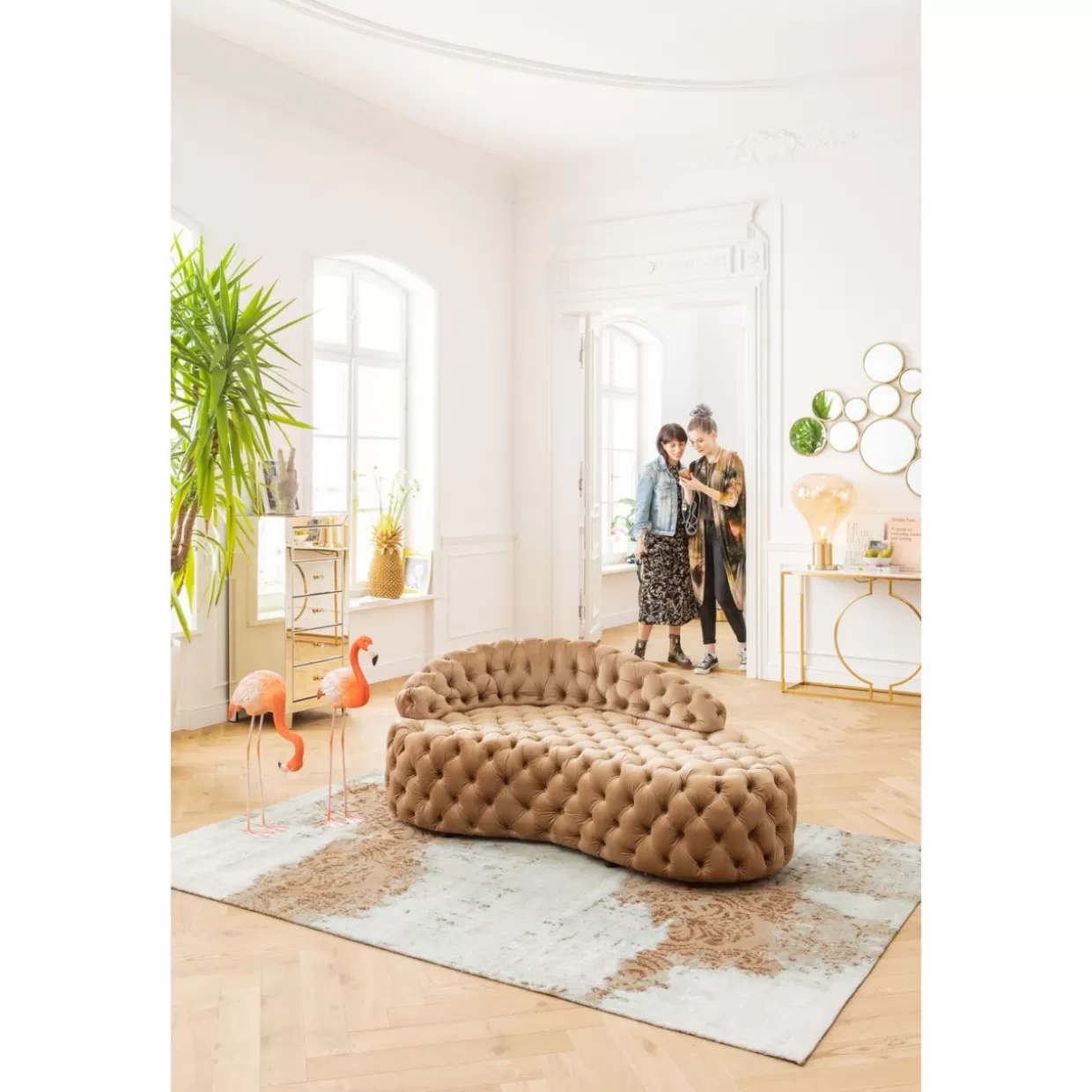Divano Design Confortevole KARE | Poltrona Relax Stile Santa Barbara, Elegante 162 cm Larghezza
