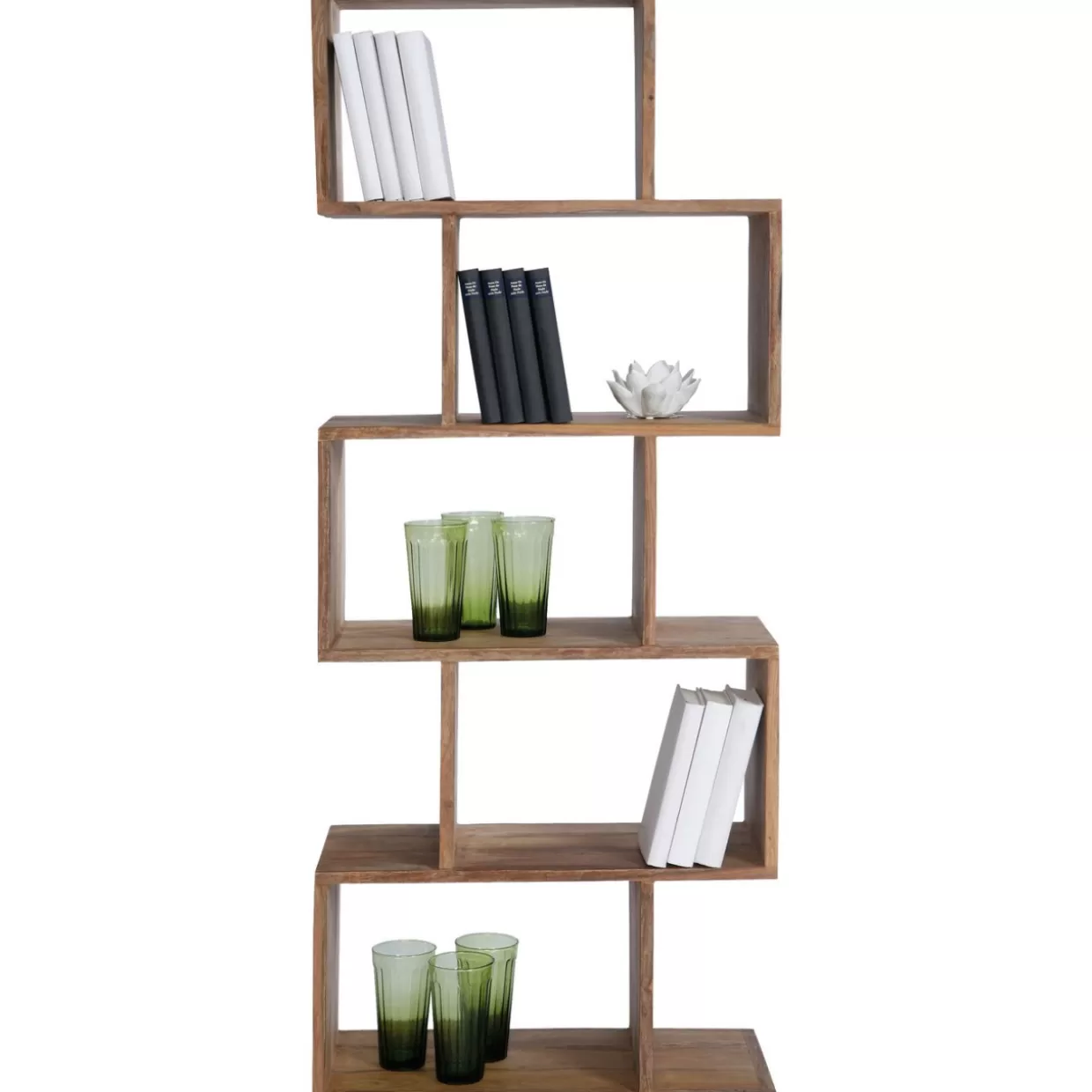 KARE Design Scaffale Autentico | Linee Zig-Zag Originali 150 cm - Creazione Artigianale Contemporanea