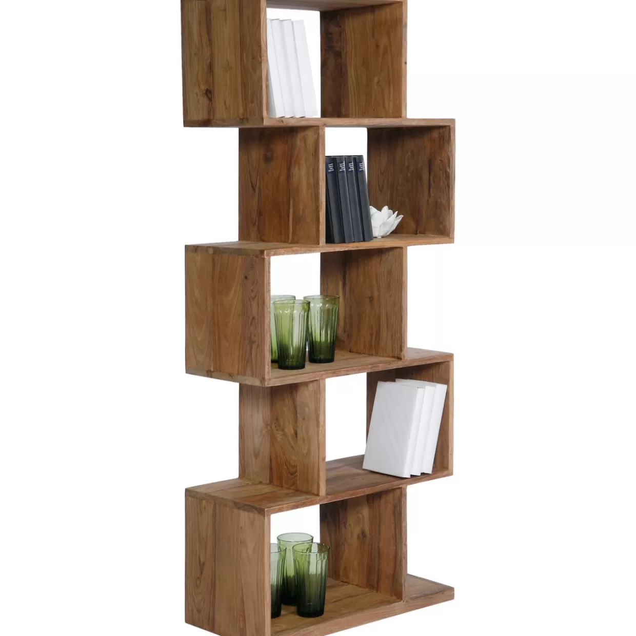 KARE Design Scaffale Autentico | Linee Zig-Zag Originali 150 cm - Creazione Artigianale Contemporanea