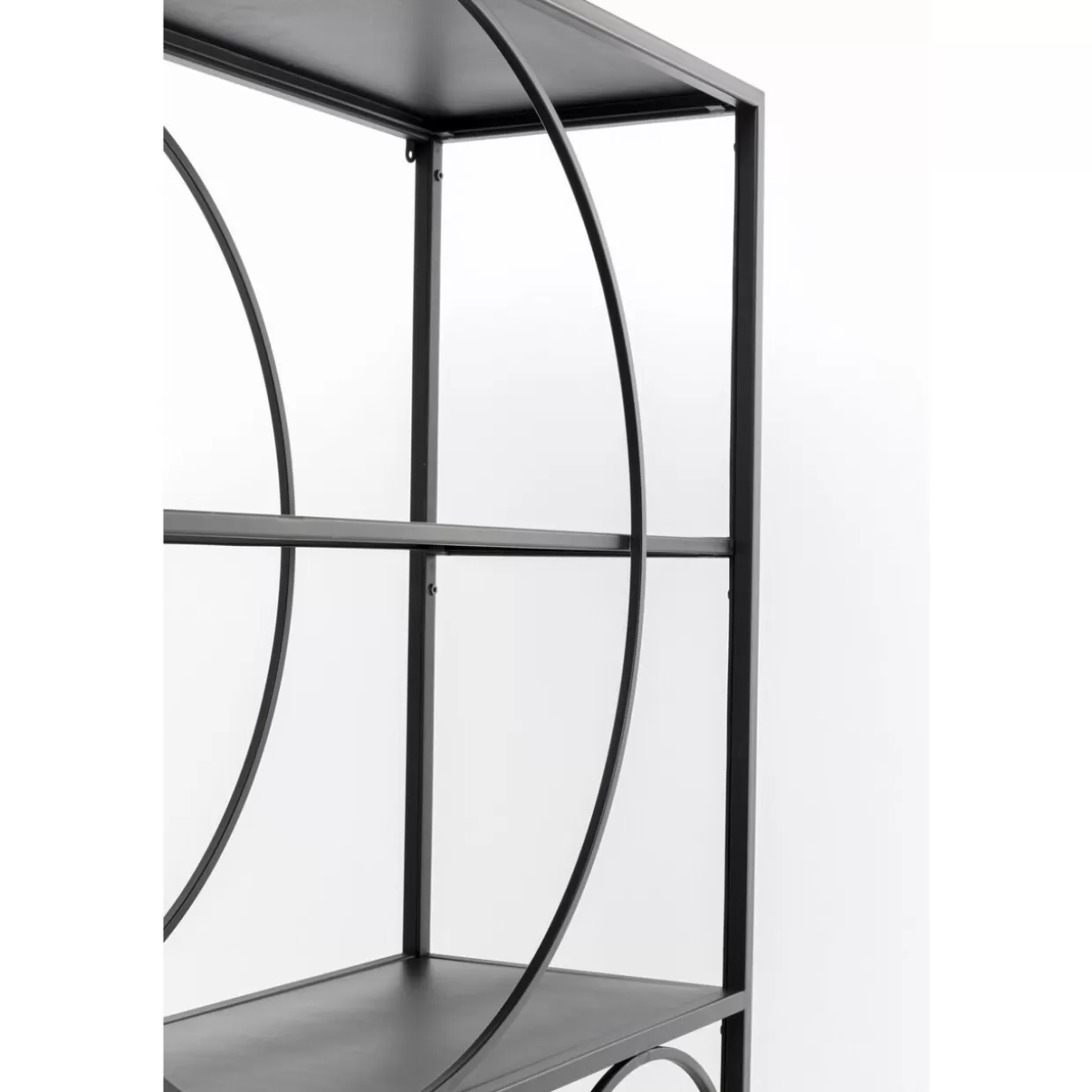 KARE Design - Scaffale Circolare Nero Elegante con Design Moderno, 100x200 cm
