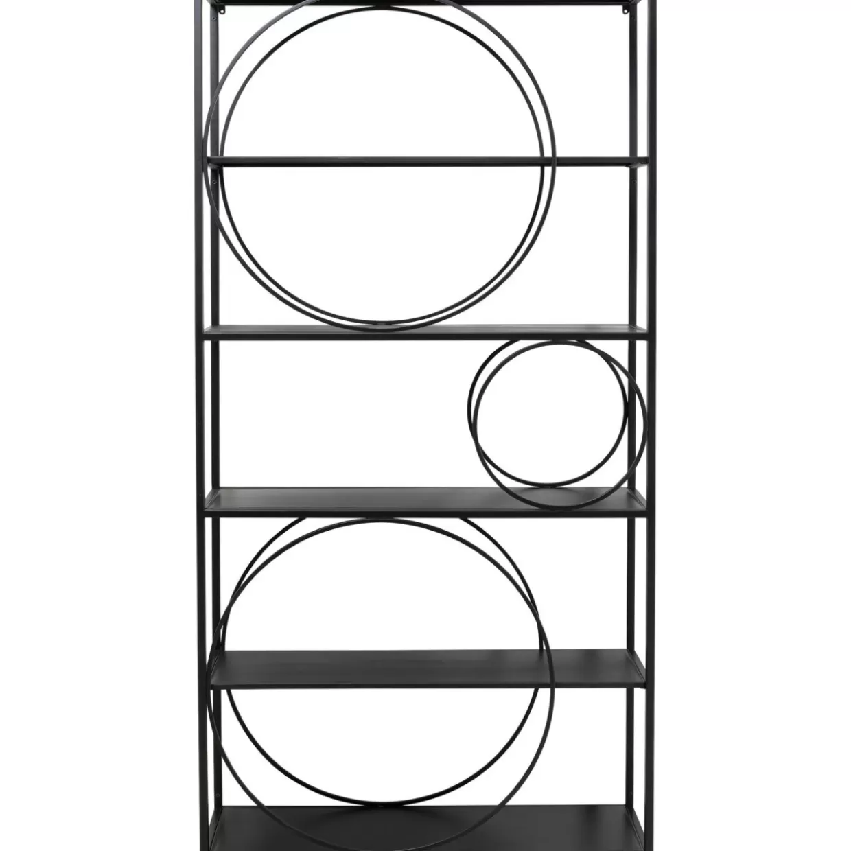 KARE Design - Scaffale Circolare Nero Elegante con Design Moderno, 100x200 cm