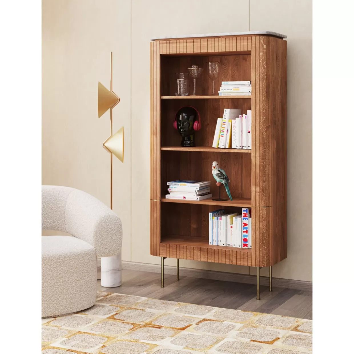 KARE Design - Scaffale Elegante Grazia Regale, 100 x 190 cm per Arredamento Moderno
