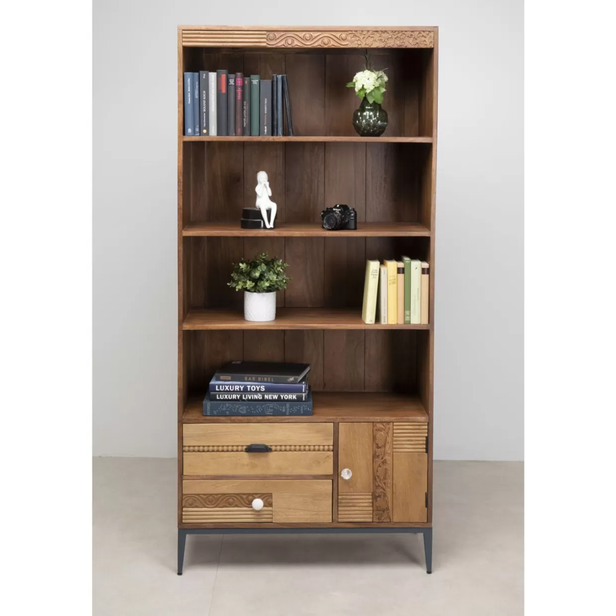 KARE Design - Libreria Elegante Modello James, Dimensioni 85x184 cm per Arredamento Moderno