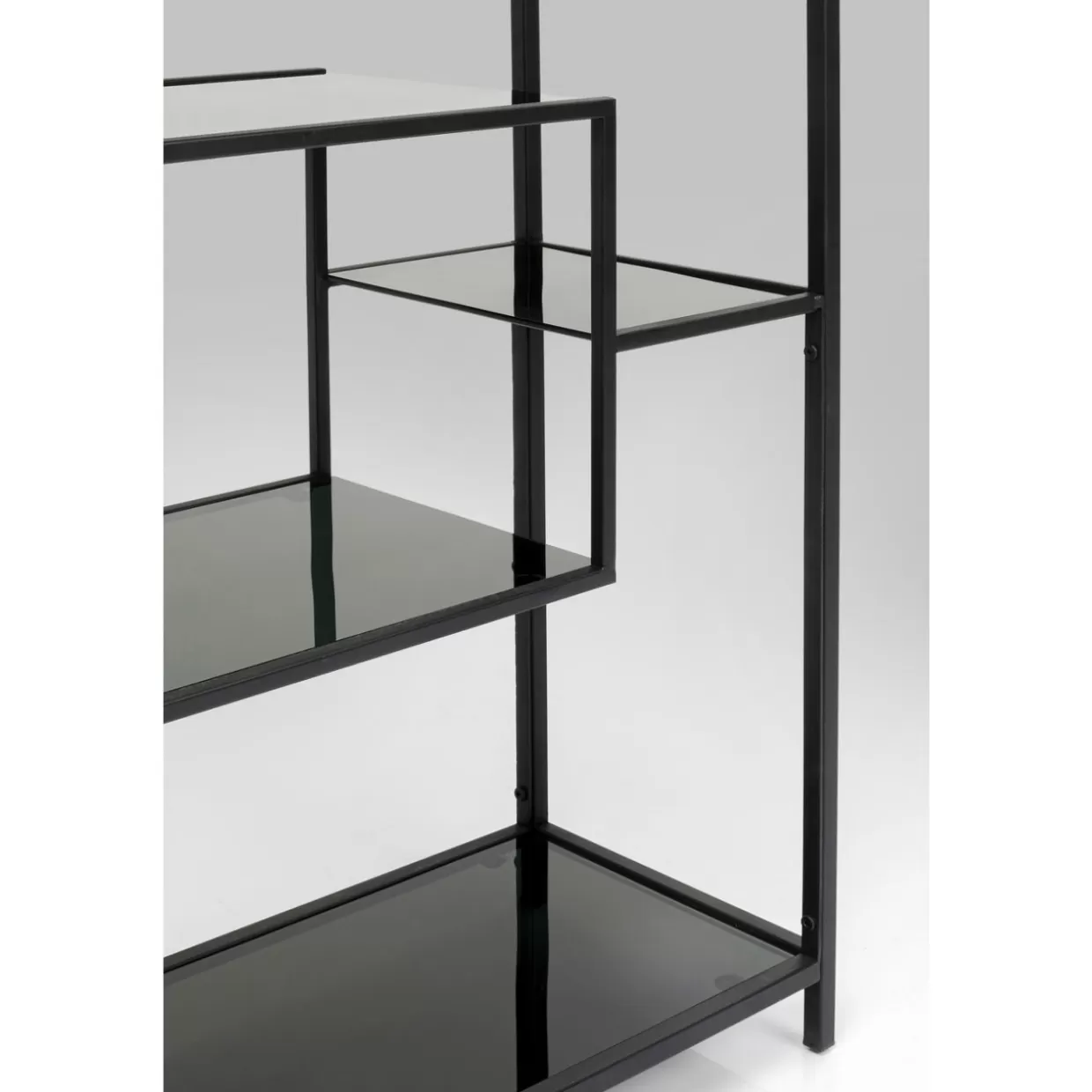 KARE Design Scaffale Loft Moderno - Libreria Industriale Nero 100x60 cm