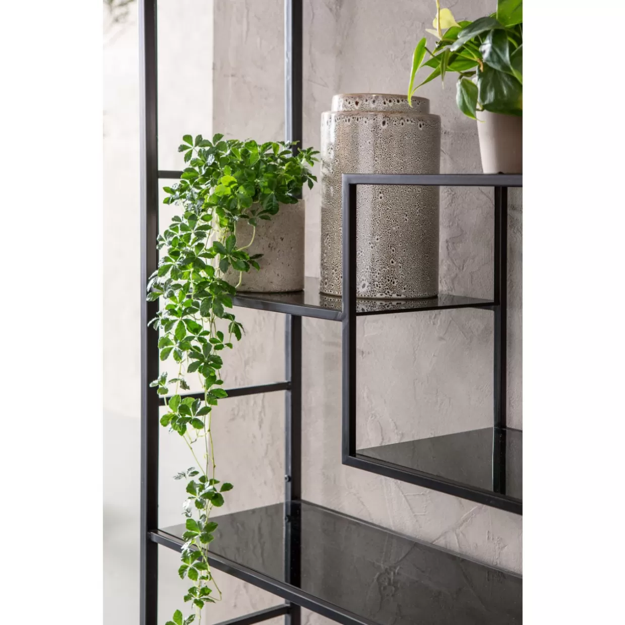 KARE Scaffale Loft Stilizzato | Design Contemporaneo in Nero 195x115 cm