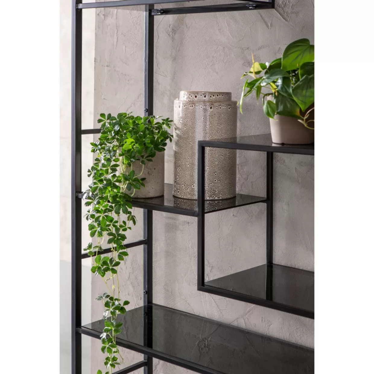 KARE Scaffale Loft Stilizzato | Design Contemporaneo in Nero 195x115 cm