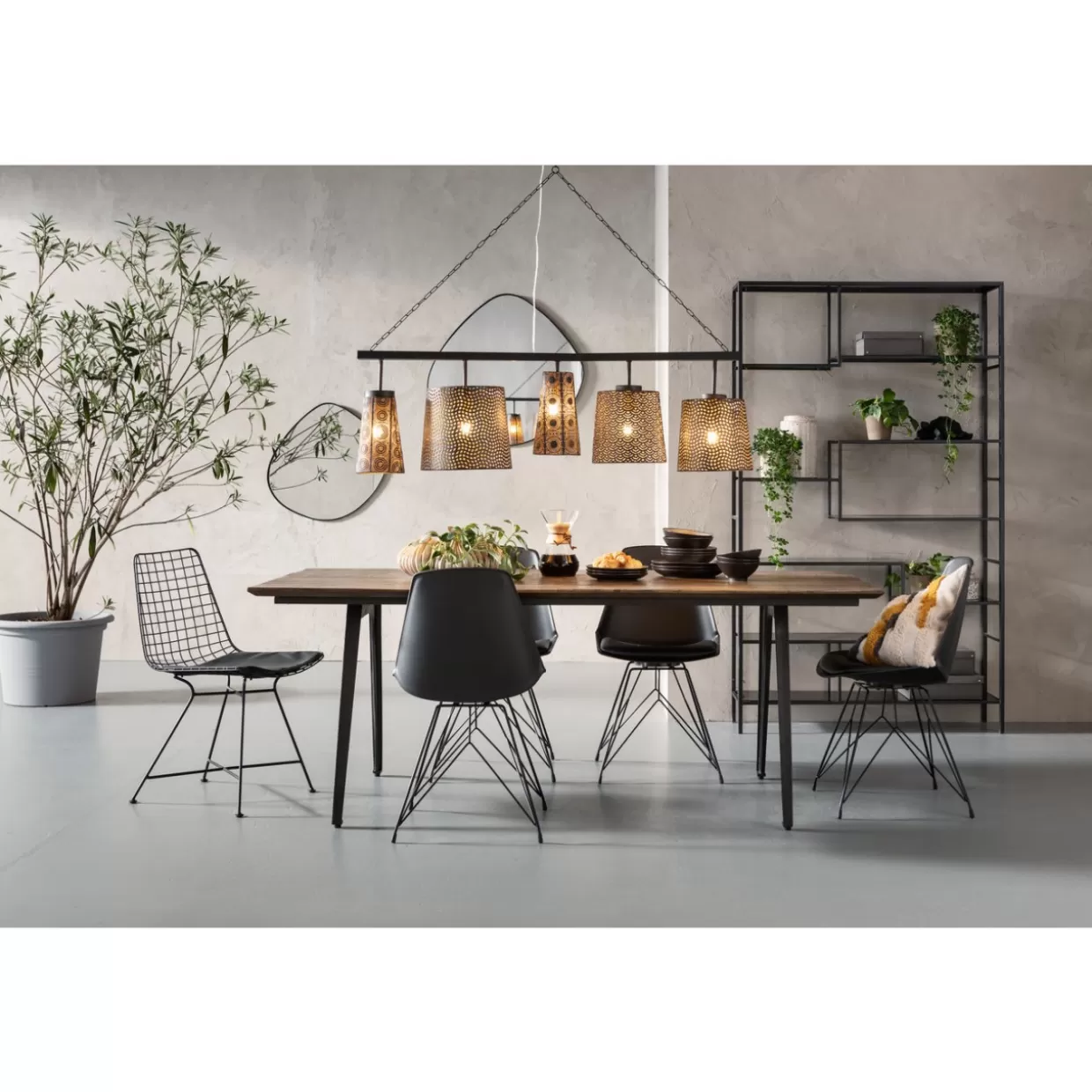 KARE Scaffale Loft Stilizzato | Design Contemporaneo in Nero 195x115 cm