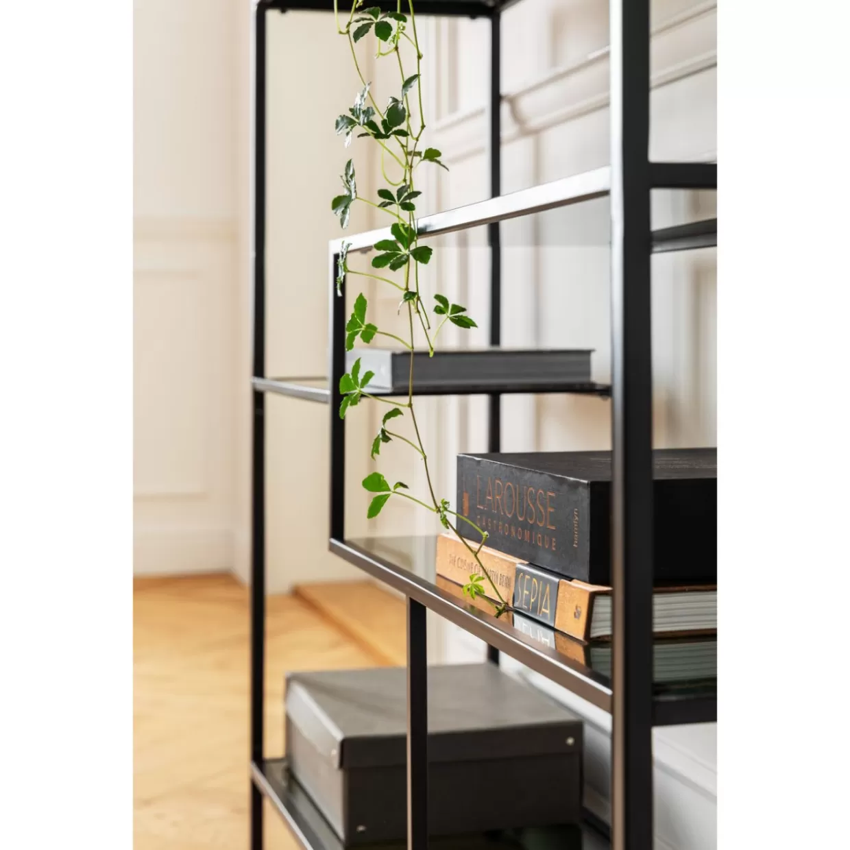 KARE Scaffale Loft Stilizzato | Design Contemporaneo in Nero 195x115 cm
