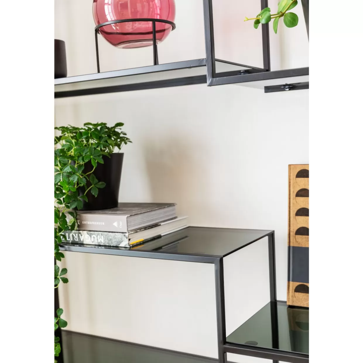 KARE Scaffale Loft Stilizzato | Design Contemporaneo in Nero 195x115 cm