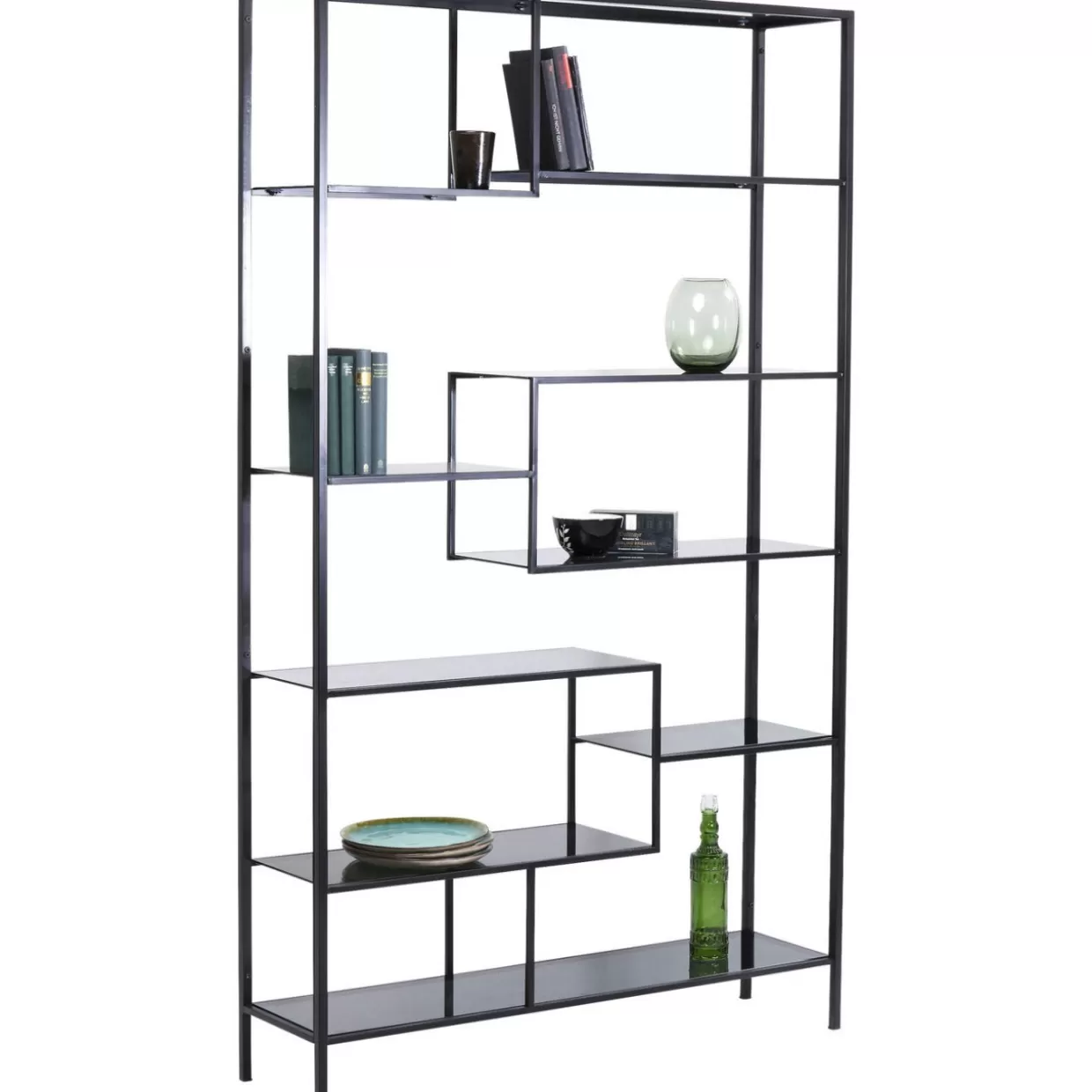 KARE Scaffale Loft Stilizzato | Design Contemporaneo in Nero 195x115 cm