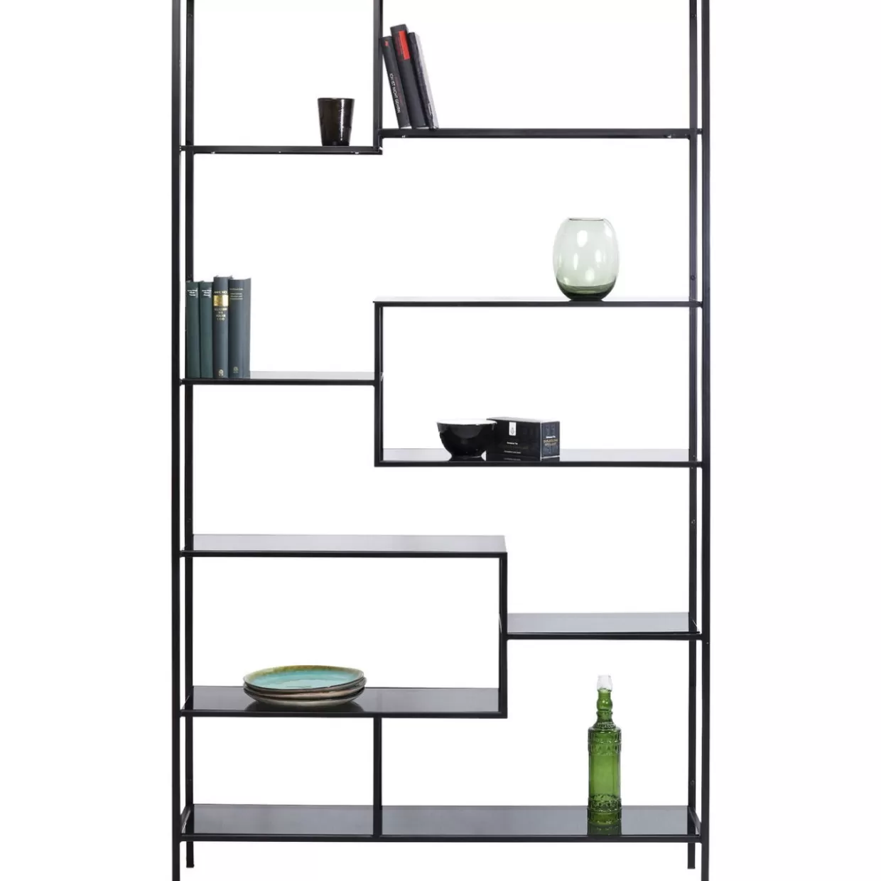 KARE Scaffale Loft Stilizzato | Design Contemporaneo in Nero 195x115 cm
