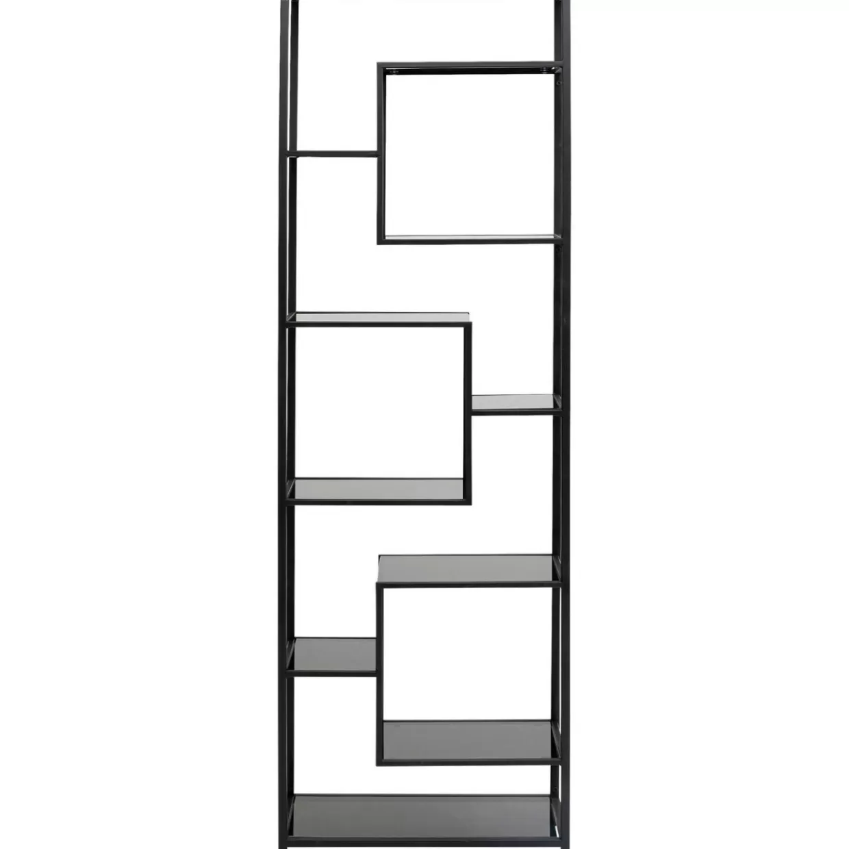 KARE Libreria Moderna Loft Style, Design Industriale in Nero con Misure 195x60 cm