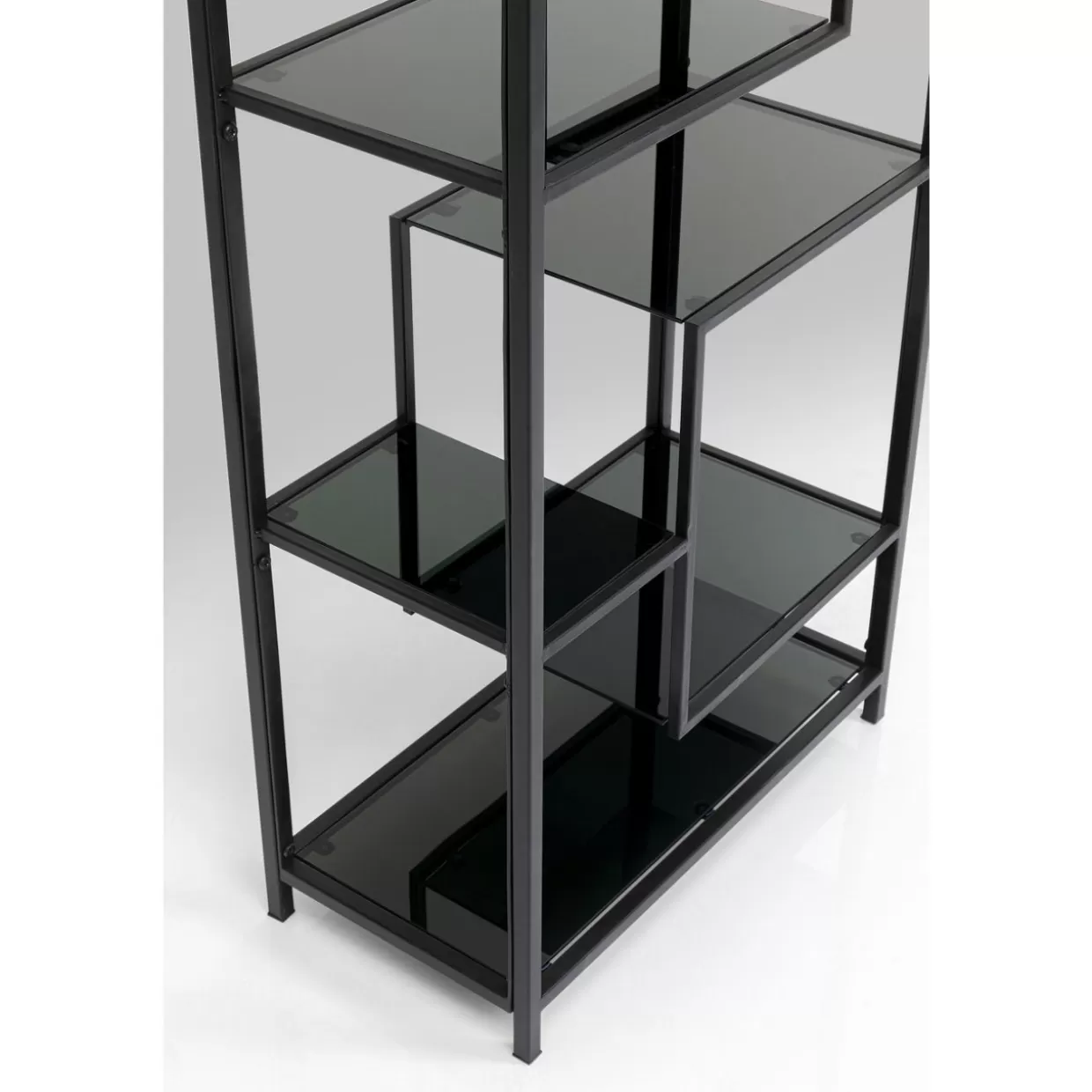 KARE Libreria Moderna Loft Style, Design Industriale in Nero con Misure 195x60 cm