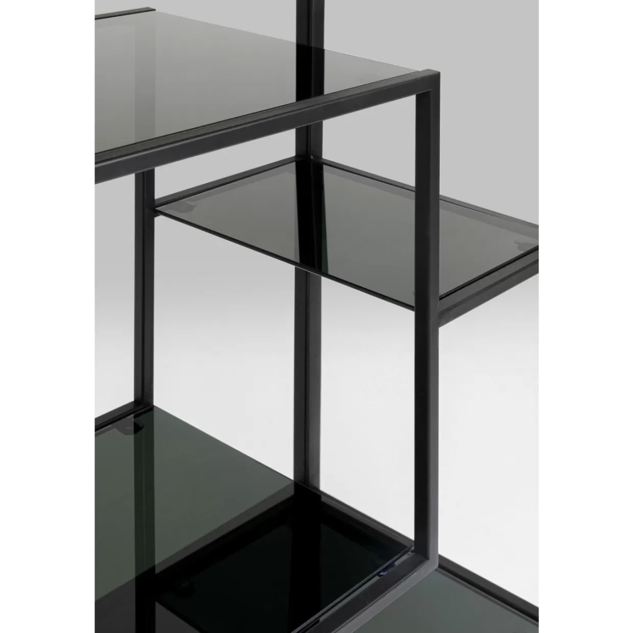 KARE Libreria Moderna Loft Style, Design Industriale in Nero con Misure 195x60 cm