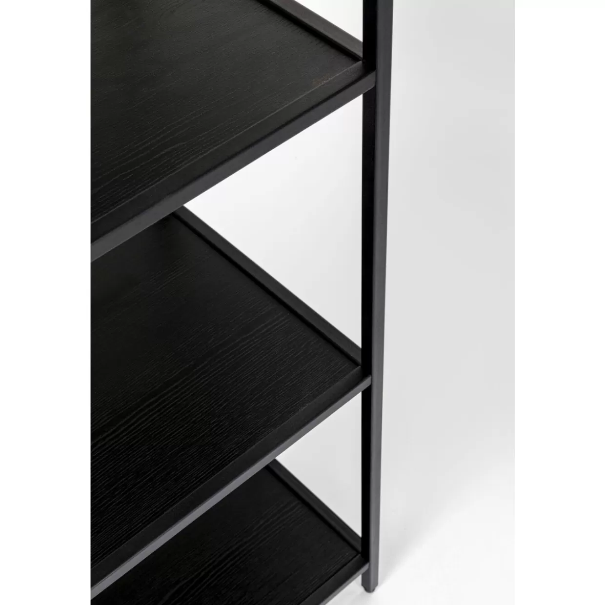 KARE Design Scaffalatura Modulare Loft Style - Libreria Industriale Nero Opaco, Misure 77x185 cm per Ambienti Industriali