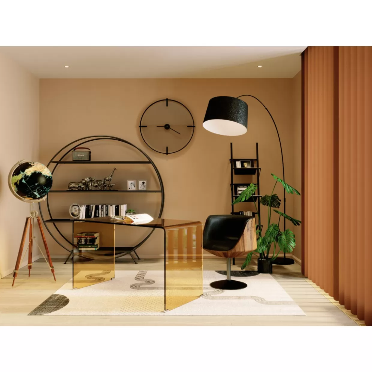 KARE Design Scaffale Rotondo Mason - Linea Regale per Arredamento Moderno
