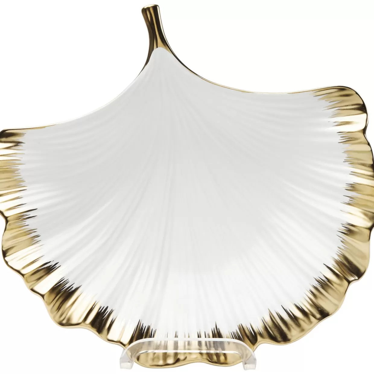 Ciotola Elegance con bordo foglia di ginkgo - Accessori per tavola KARE Design
