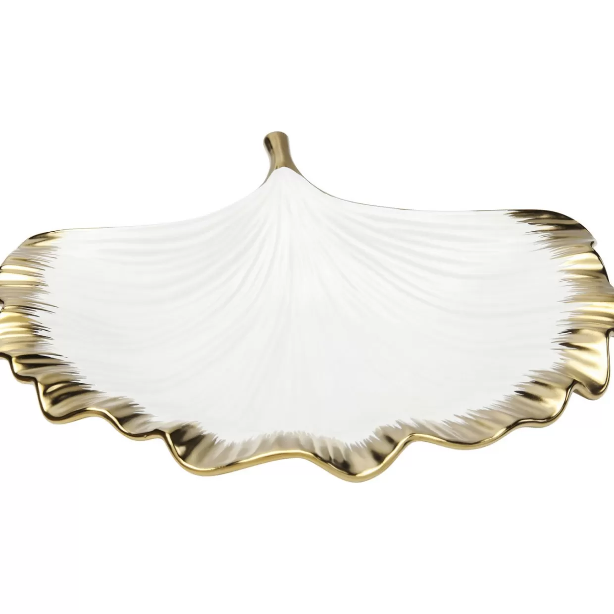 Ciotola Elegance con bordo foglia di ginkgo - Accessori per tavola KARE Design