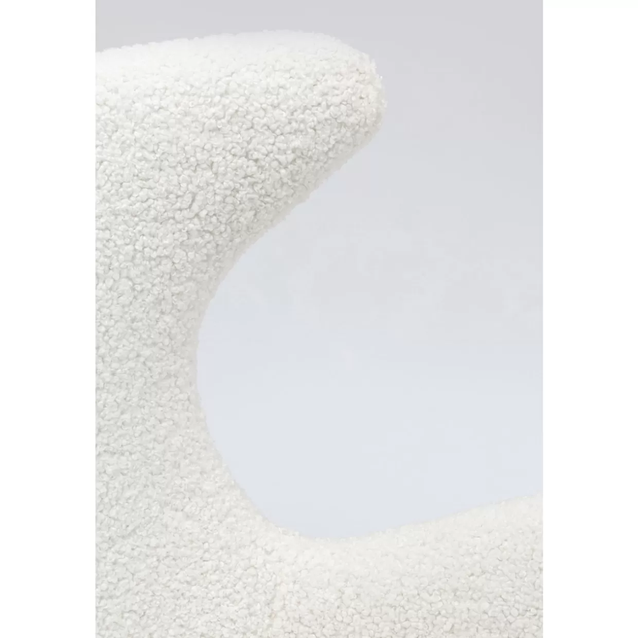Poltrona Design KARE | Dondolo Balance in Lino Bianco - Eleganza Moderna e Conforto Naturale