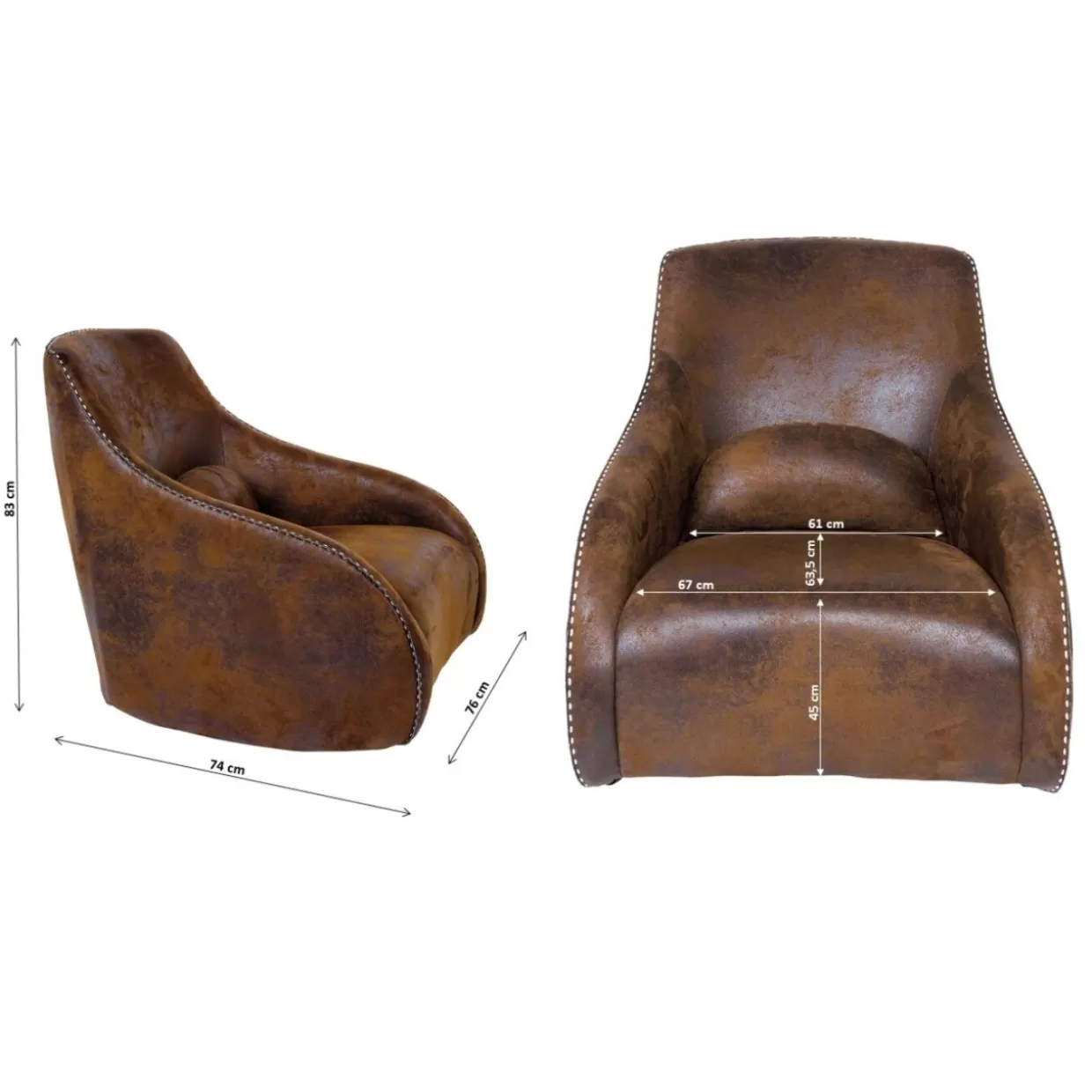KARE Design Poltrona Dondolo Ritmo Vibrante - Stile Vintage con Design Intelligente