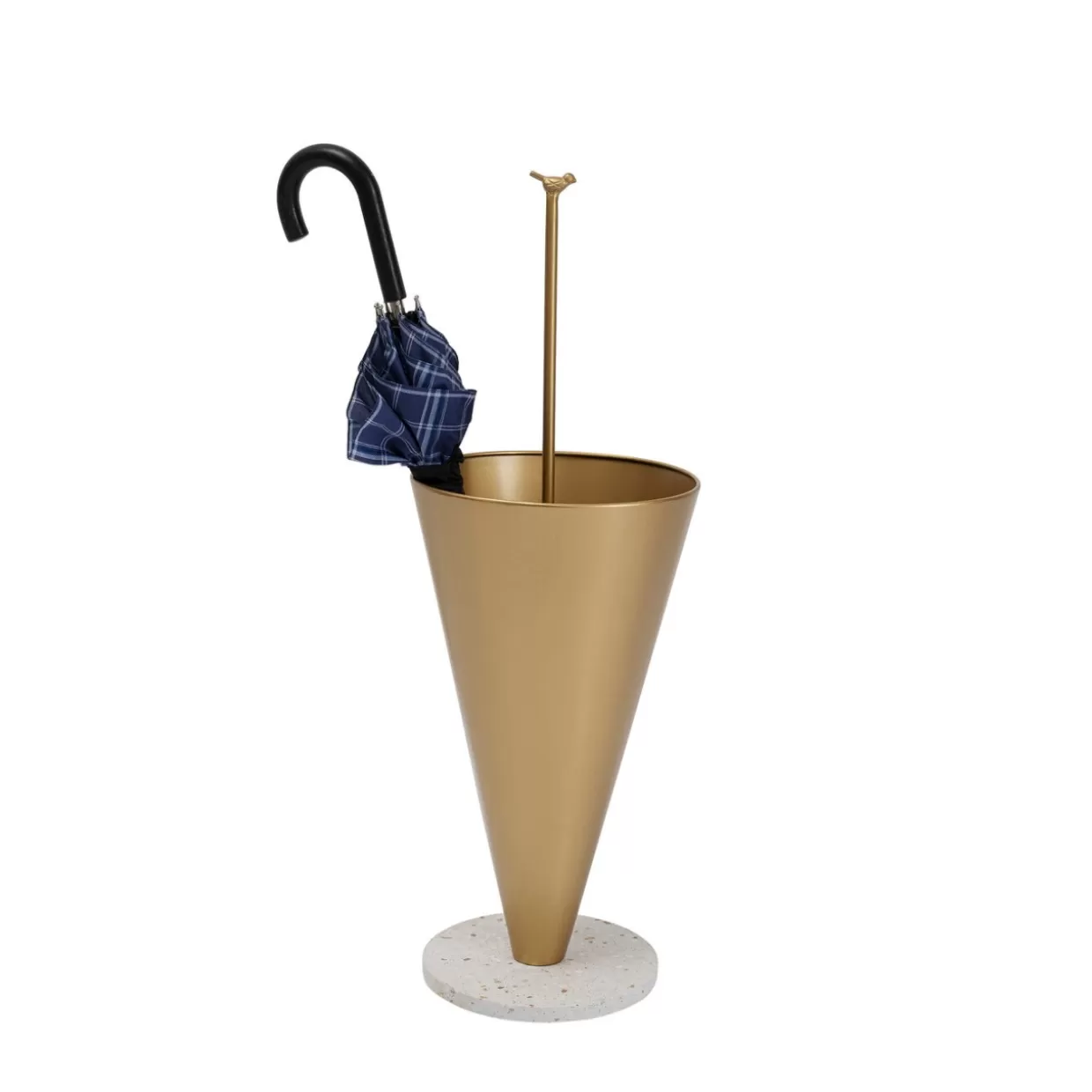 KARE Design - Portaombrelli Elegante con Base Dorata, Ispirato al Film 