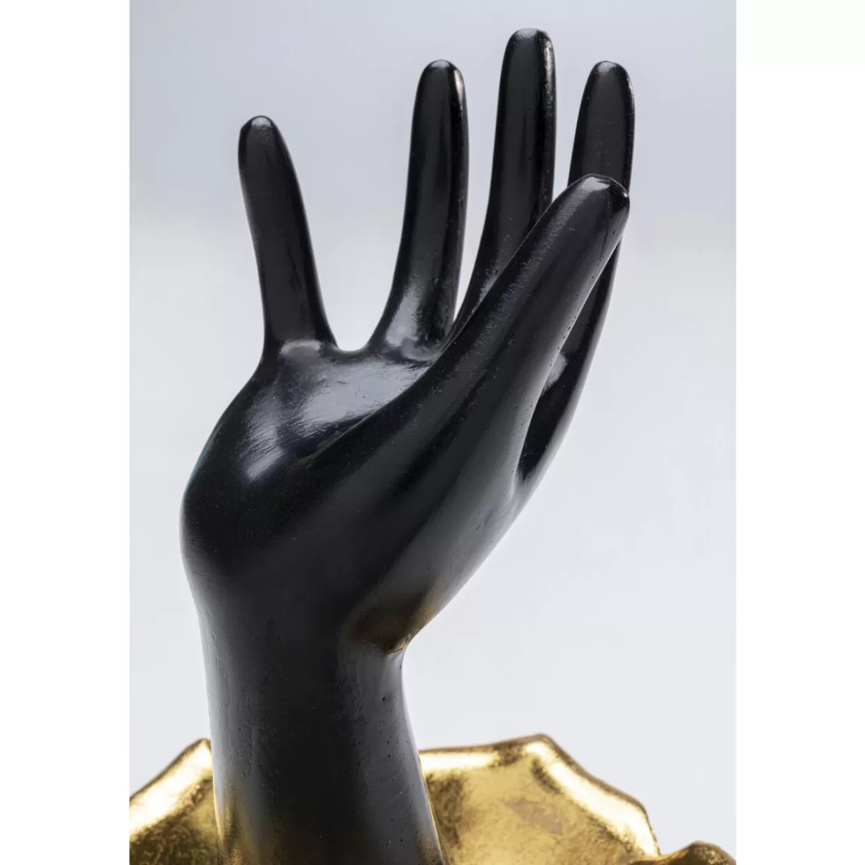 KARE Design - Portagioie Foglia Mano in Legno 14x18 cm, Soluzione Elegante per Organizzare Gioielli e Bijoux con Stile