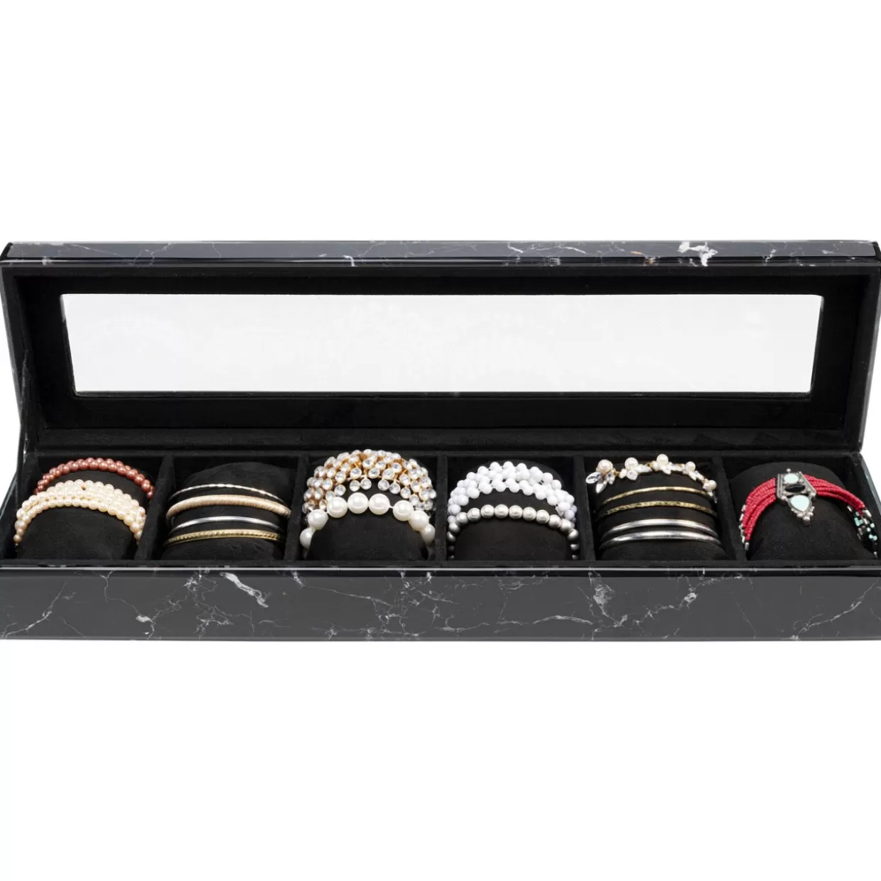 Portagioie in marmo KARE Design - Organizzatore bracciale 50x7 cm per ordine elegante

（，
