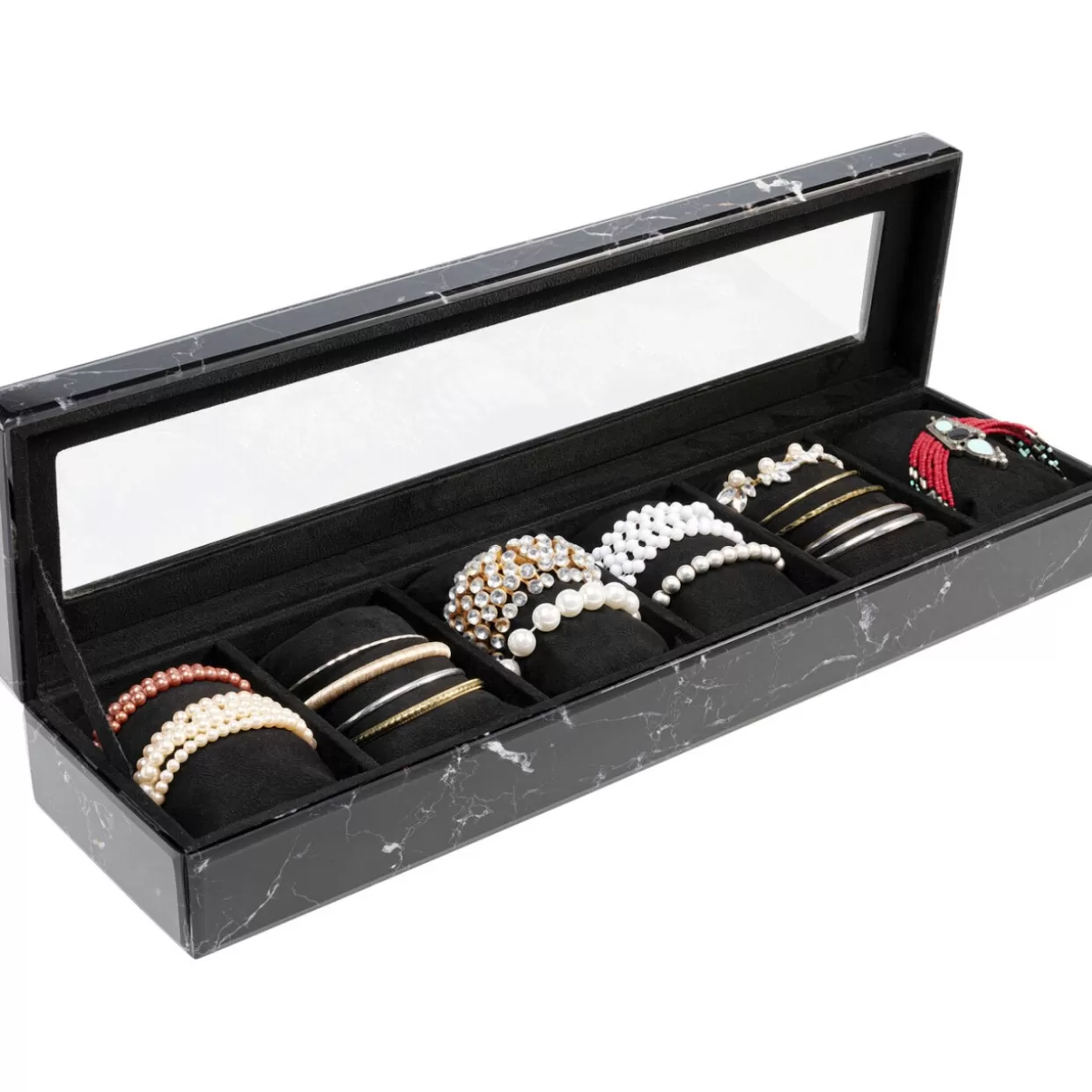 Portagioie in marmo KARE Design - Organizzatore bracciale 50x7 cm per ordine elegante

（，