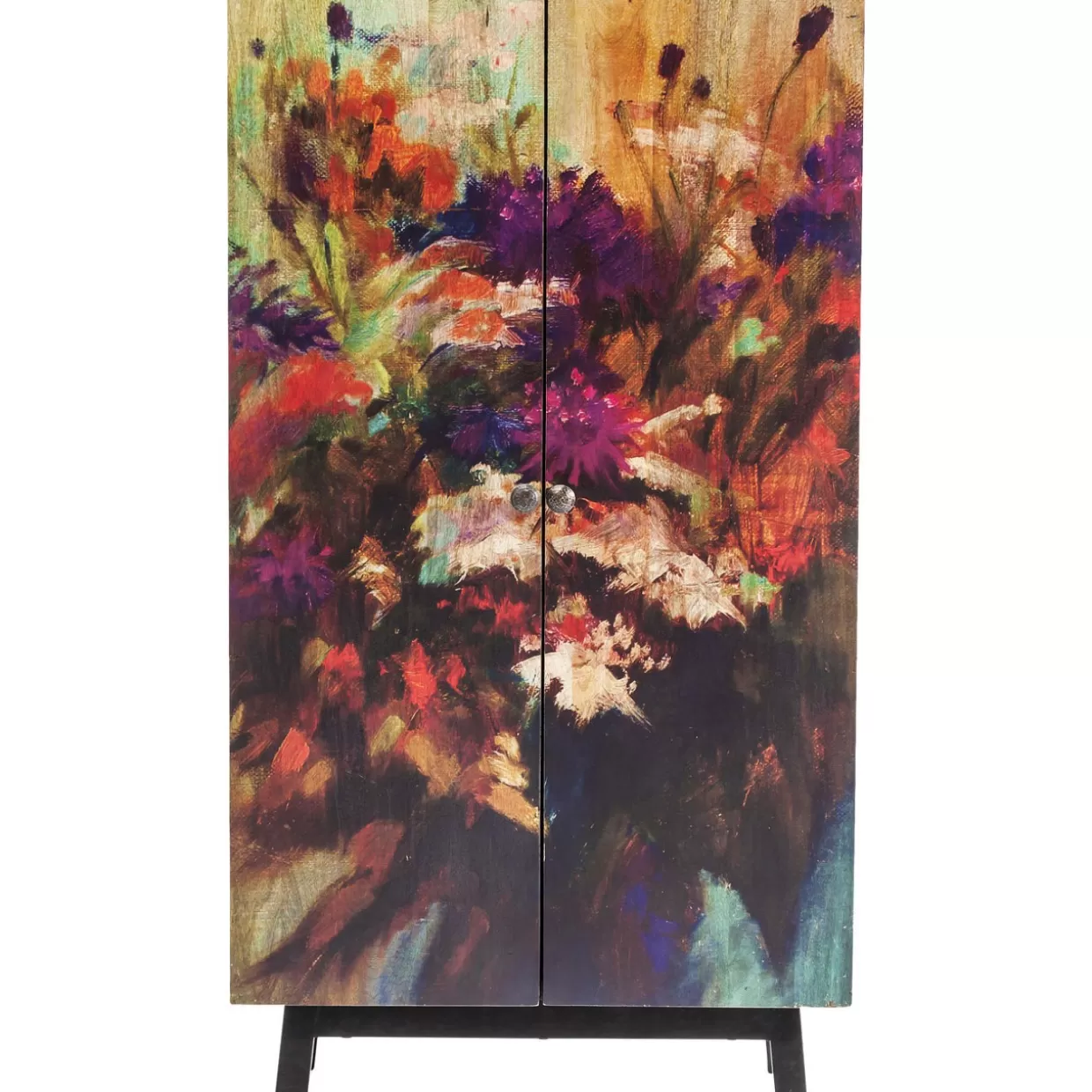 KARE Design - Armadio Floreale Regale con Intarsi Botanici e Design Esclusivo per Arredamento Moderno