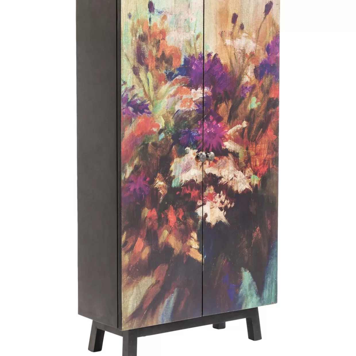 KARE Design - Armadio Floreale Regale con Intarsi Botanici e Design Esclusivo per Arredamento Moderno