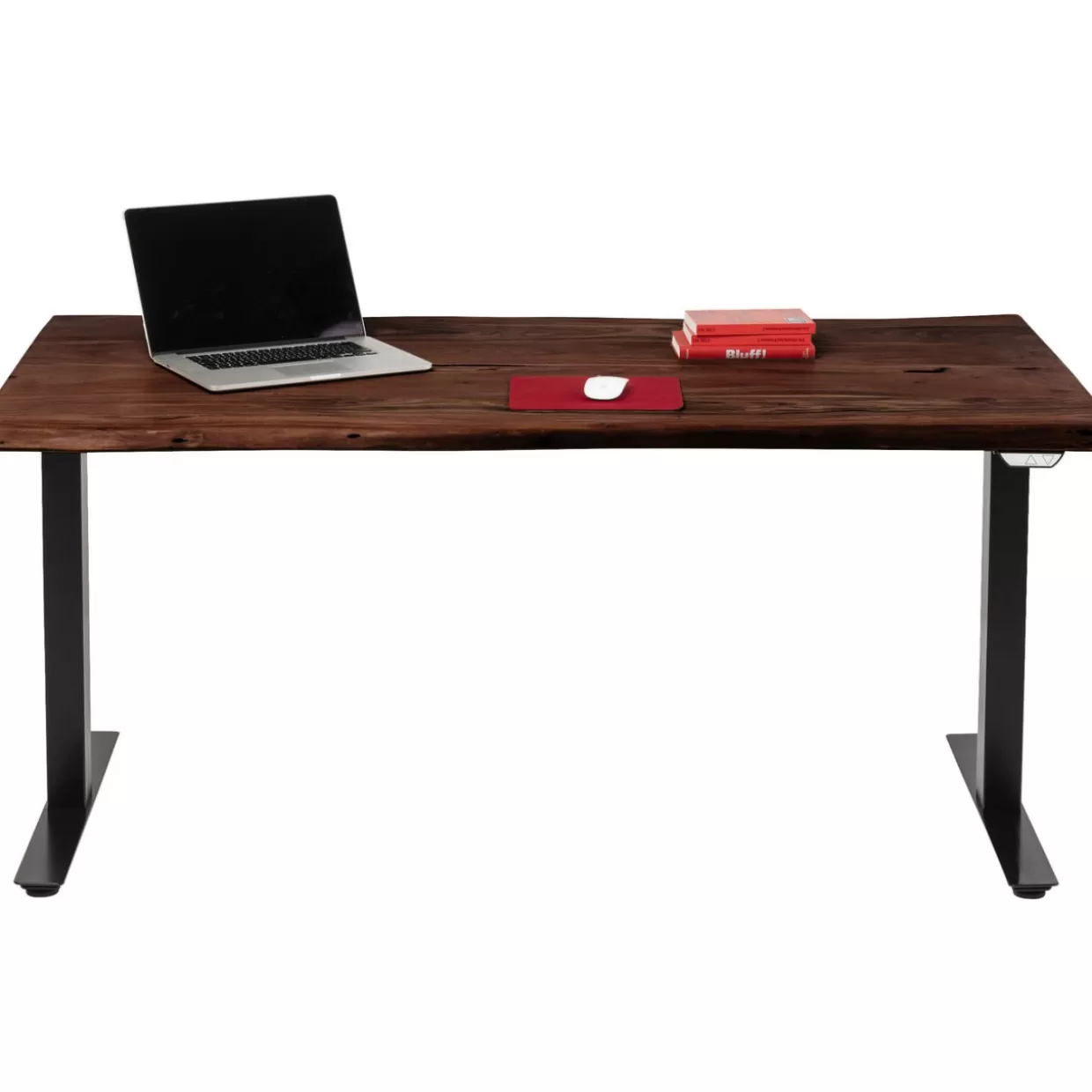 KARE Design - Scrivania Ergonomica Office Harmony in Tonalità Scura, 160x80 cm - Design Contemporaneo per Spazi Lavorativi Funzionali