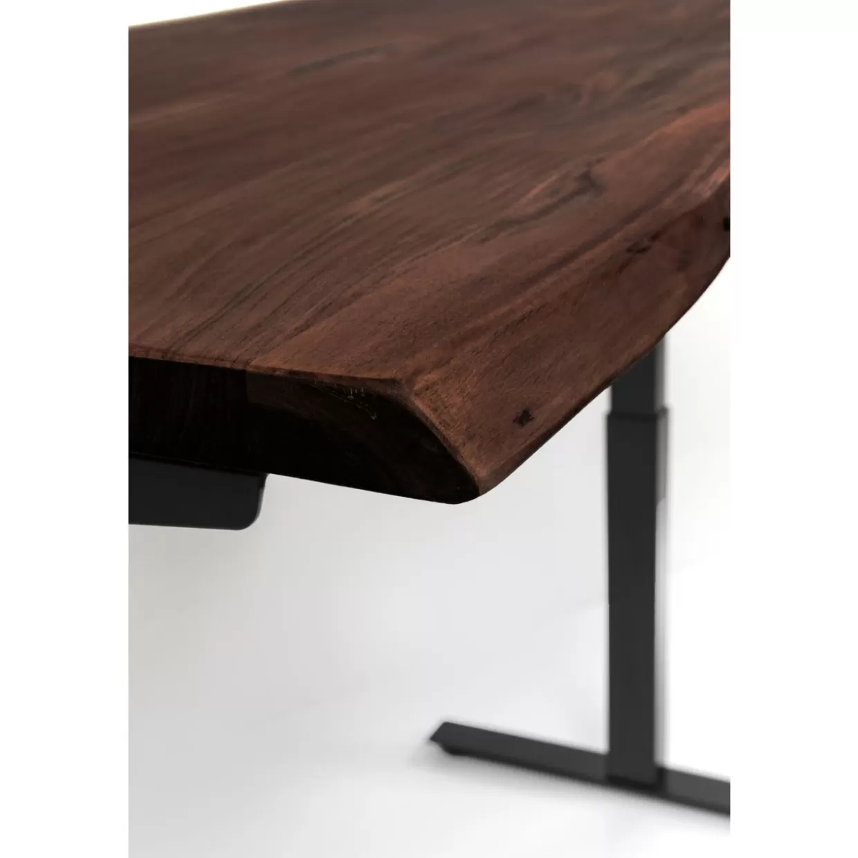 KARE Design - Scrivania Ergonomica Office Harmony in Tonalità Scura, 160x80 cm - Design Contemporaneo per Spazi Lavorativi Funzionali