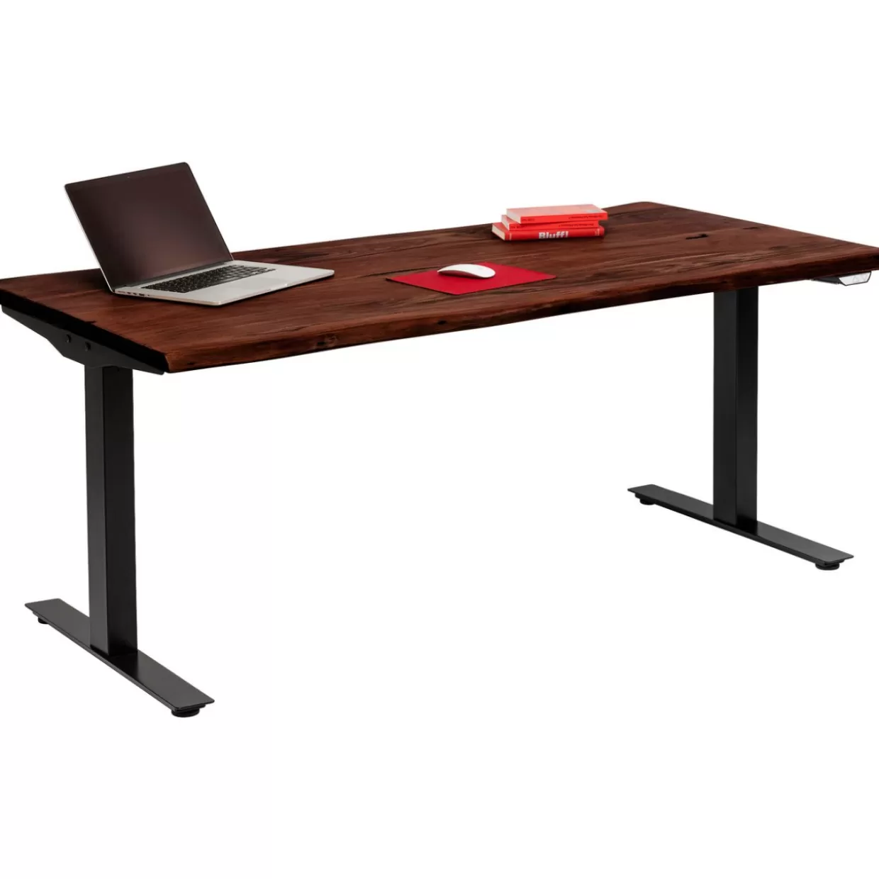 Scrivania Elegante Office Harmony di KARE Design - Design Moderno per Ufficio con Finitura Scura, Dimensioni 200x100 cm