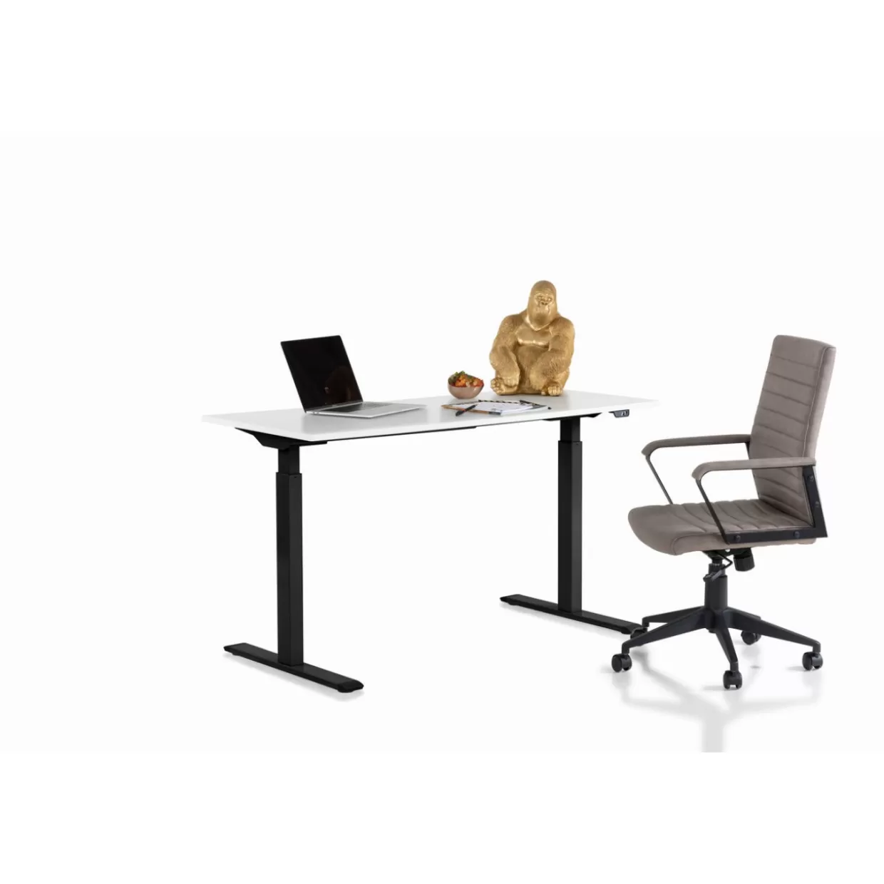 KARE Design - Scrivania Moderna per Ufficio Elegante, Design Funzionale in Nero e Bianco, Dimensioni 120x70 cm