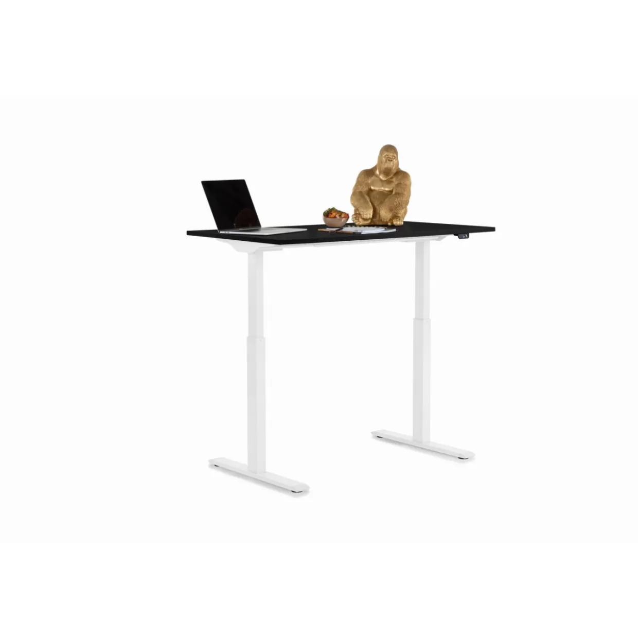 KARE Design - Tavolo da Scrivania Moderno per Ufficio, Design Intelligente in Bianco e Nero, Dimensioni 120x70 cm