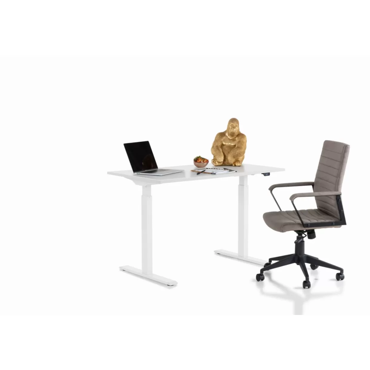 Scrivania Moderna KARE Design OfficeSmart - Tavolo Ufficio Elegante in Bianco, Dimensioni 120x70 cm