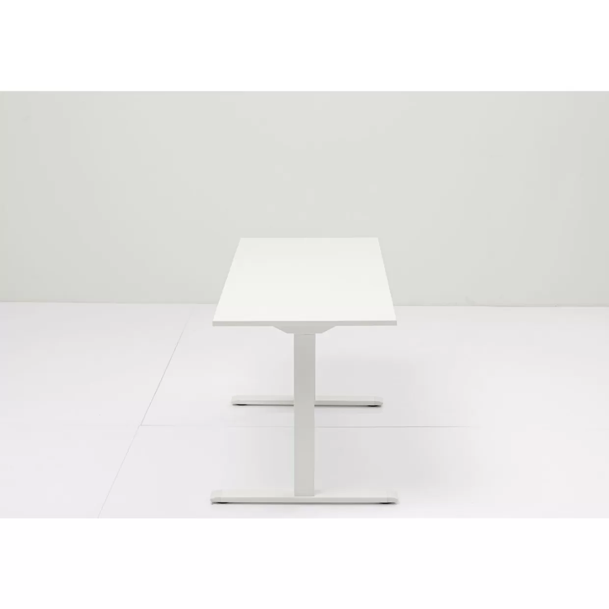 Scrivania Moderna KARE Design OfficeSmart - Tavolo Ufficio Elegante in Bianco, Dimensioni 120x70 cm