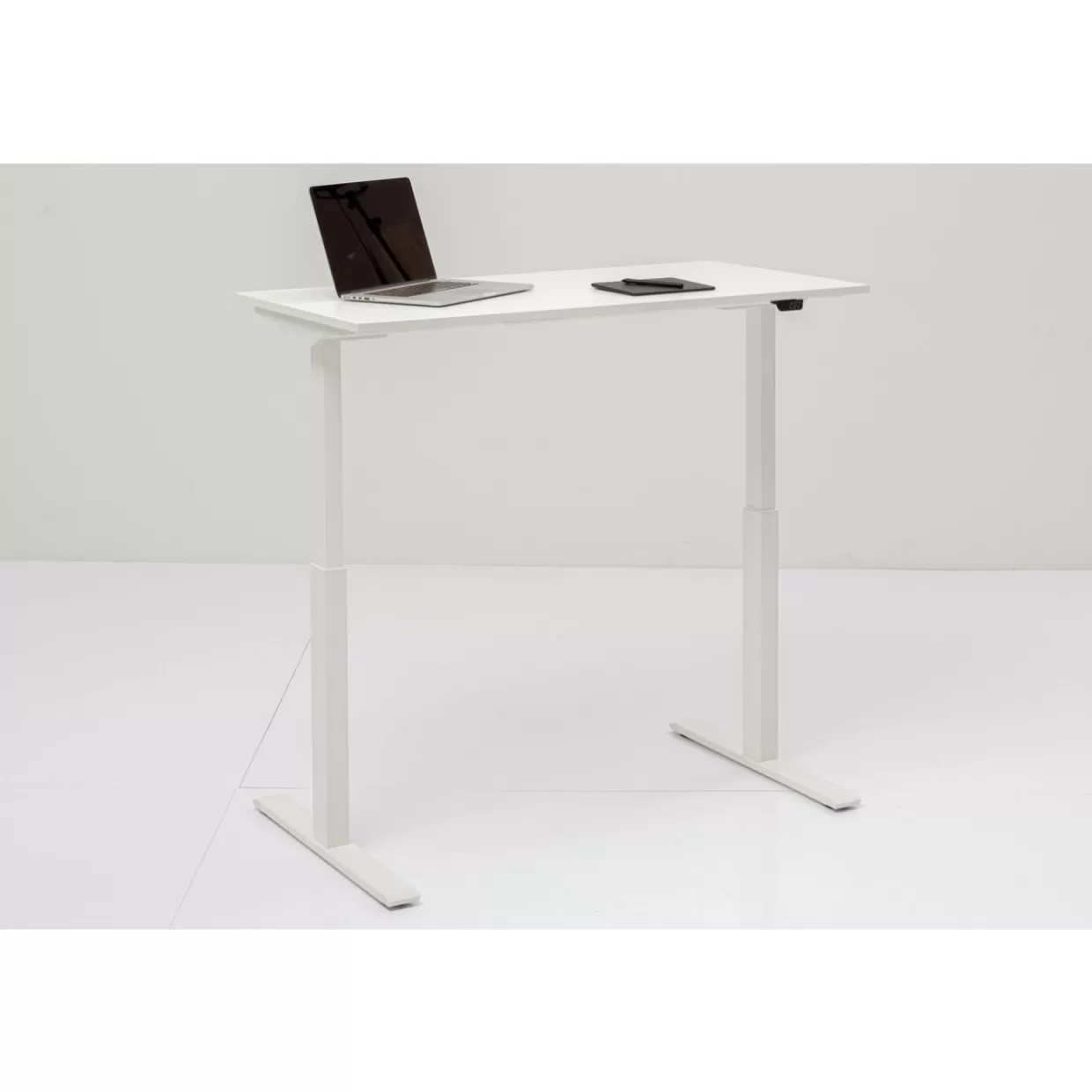 Scrivania Moderna KARE Design OfficeSmart - Tavolo Ufficio Elegante in Bianco, Dimensioni 120x70 cm
