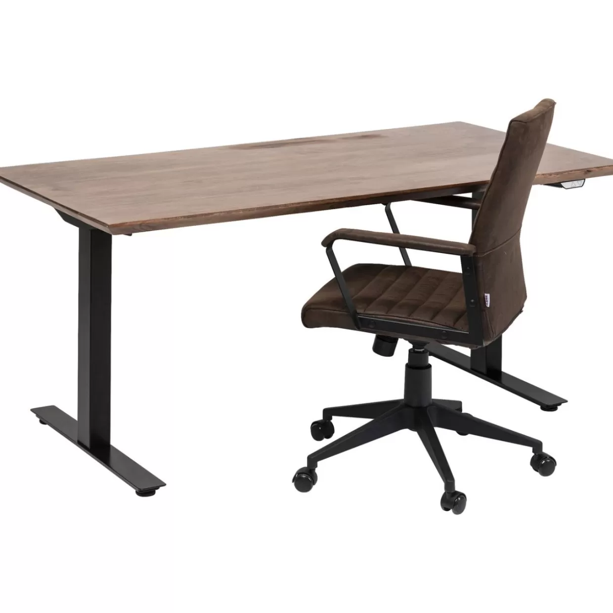 Scrivania Moderna Office Symphony in Nero Opaco - Design Ergonomico KARE, 160x80 cm per Ufficio Funzionale