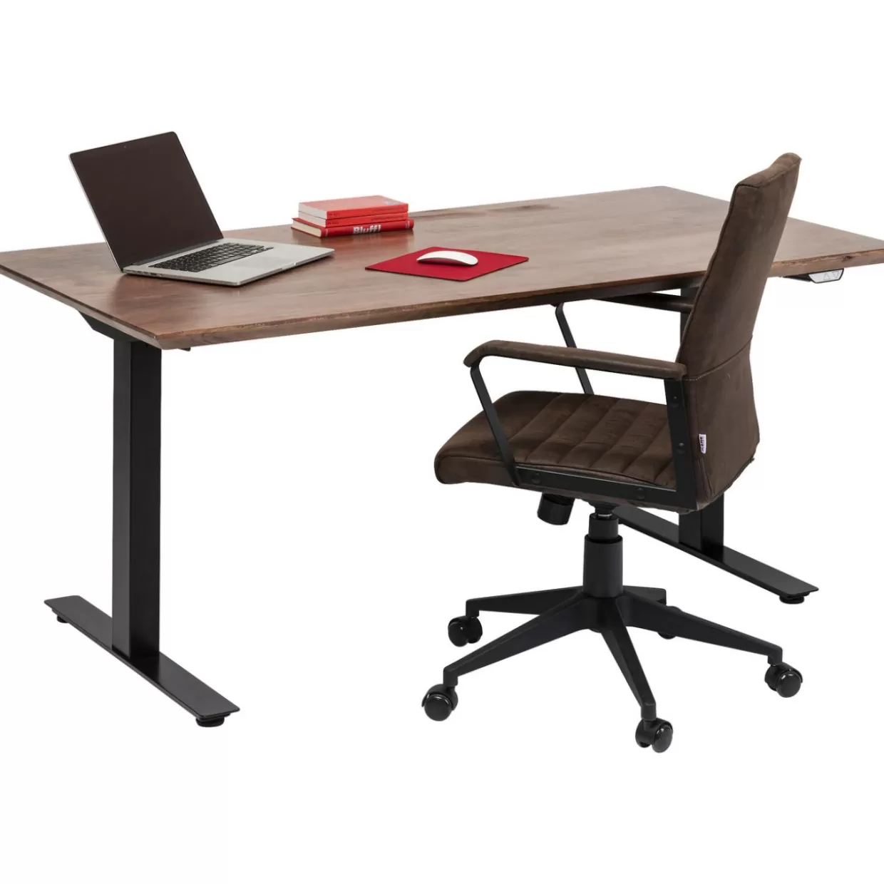 Scrivania Moderna Office Symphony in Nero Opaco - Design Ergonomico KARE, 160x80 cm per Ufficio Funzionale