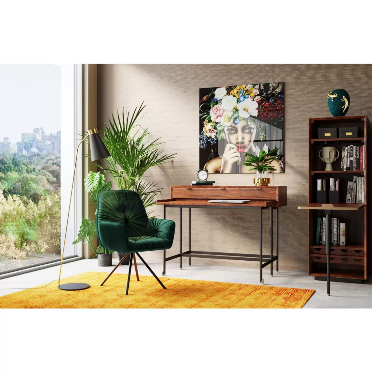 Scrivania Moderna Ravello di KARE Design - 120x82 cm per Ufficio o Casa, Design Esclusivo con Piano Spazioso