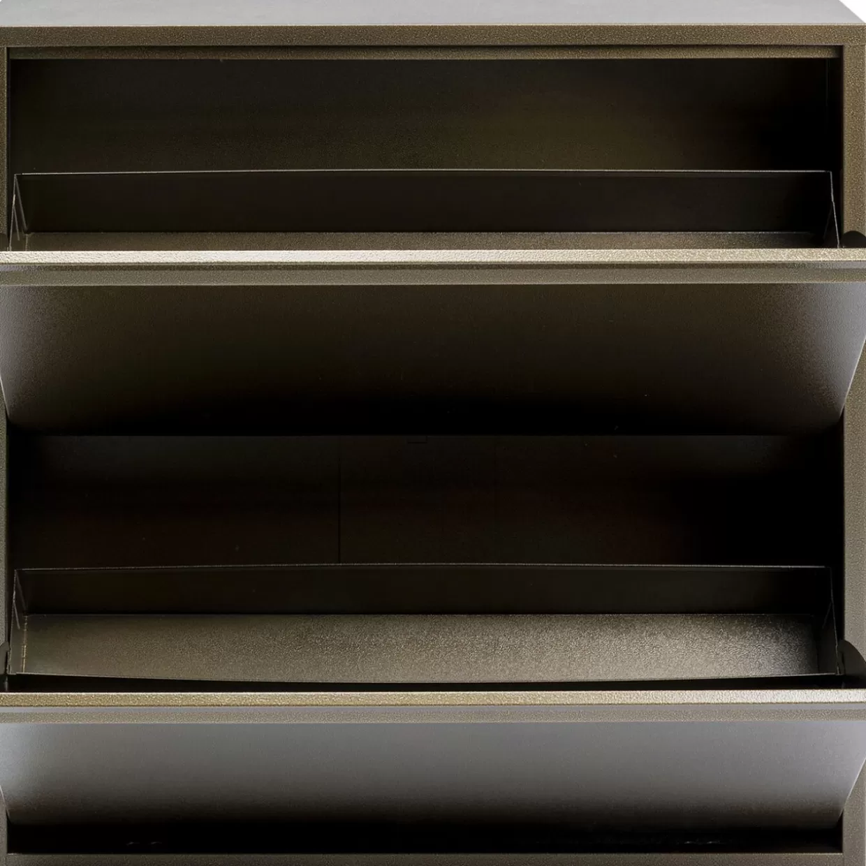 Scarpiere Doppio Caruso in Bronzo Antico - Design Funzionale KARE per Piccoli Spazi

、(