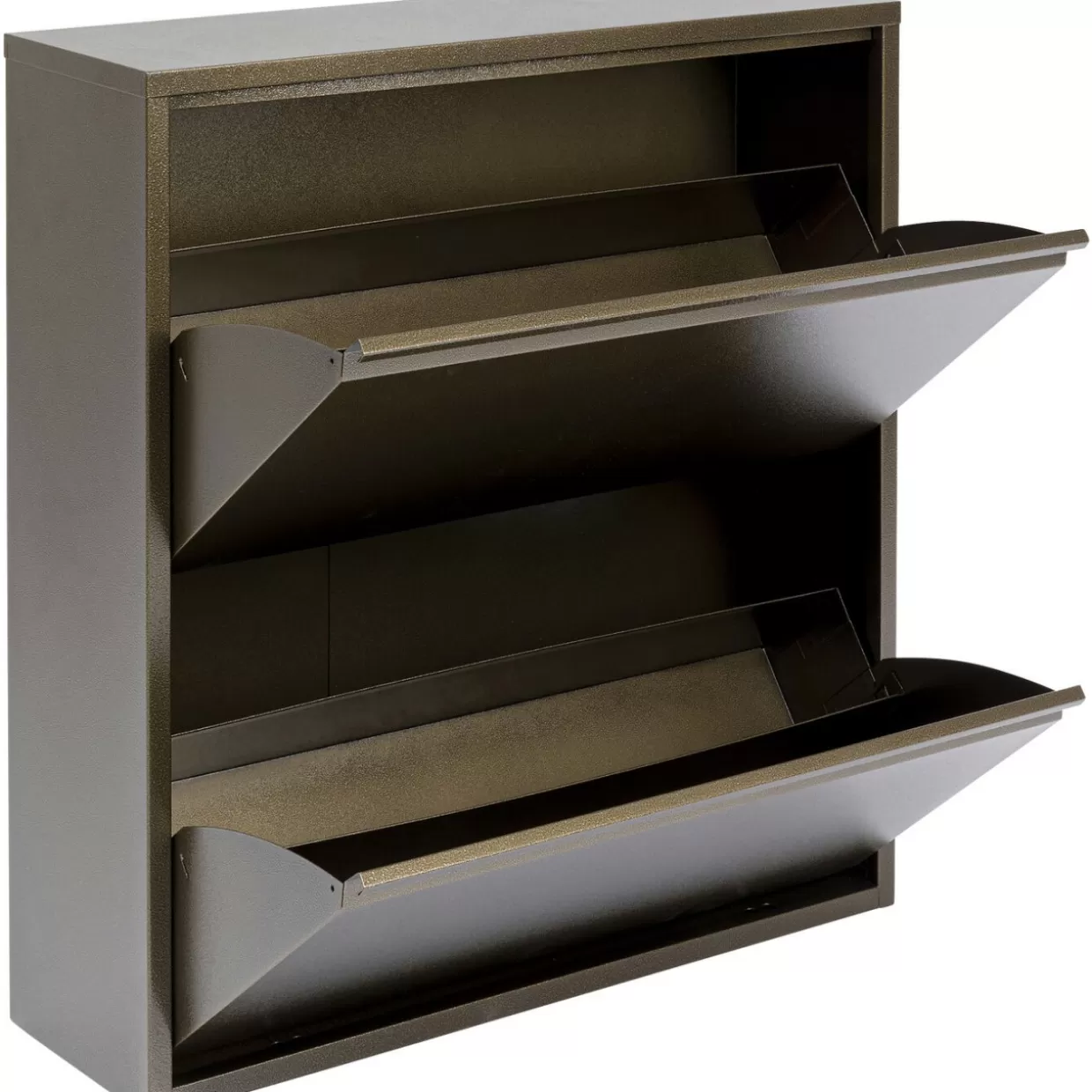 Scarpiere Doppio Caruso in Bronzo Antico - Design Funzionale KARE per Piccoli Spazi

、(
