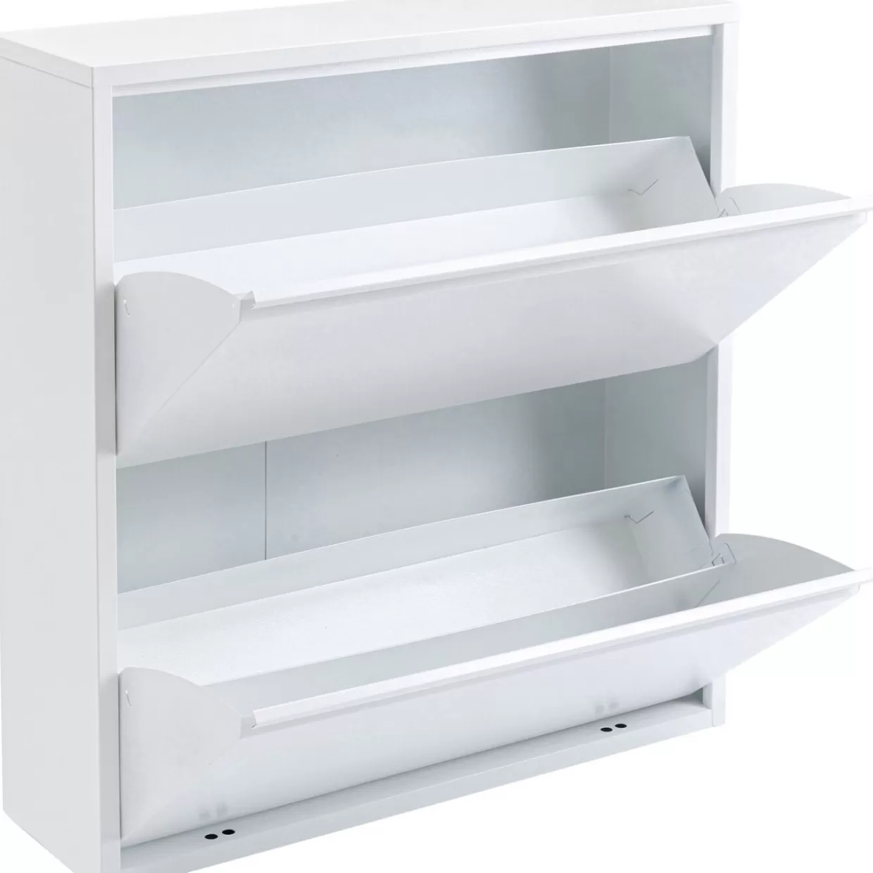 KARE Design - Scarpiera Caruso 2 Posti Bianco con Design Innovativo per Arredamento Funzionale