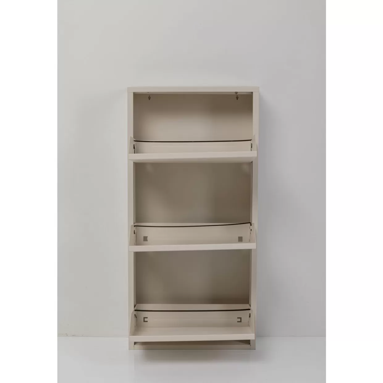 Scarpiera Elegante Caruso a 3 Livelli in Crema - Soluzione Compatta KARE Design per Organizzazione Scarpe